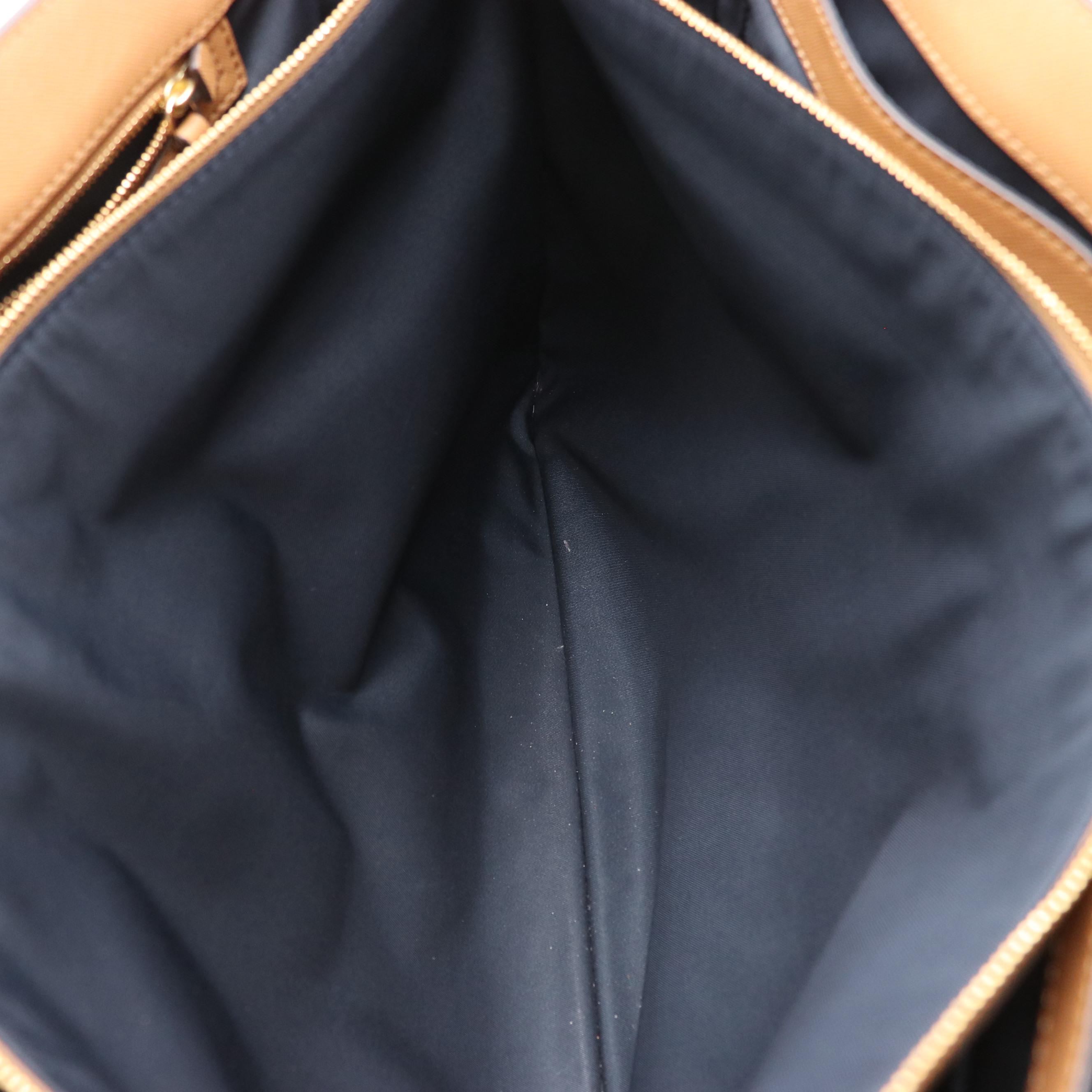 Tory Burch Robinson Shoulder Tote in Brown Saffiano Leather