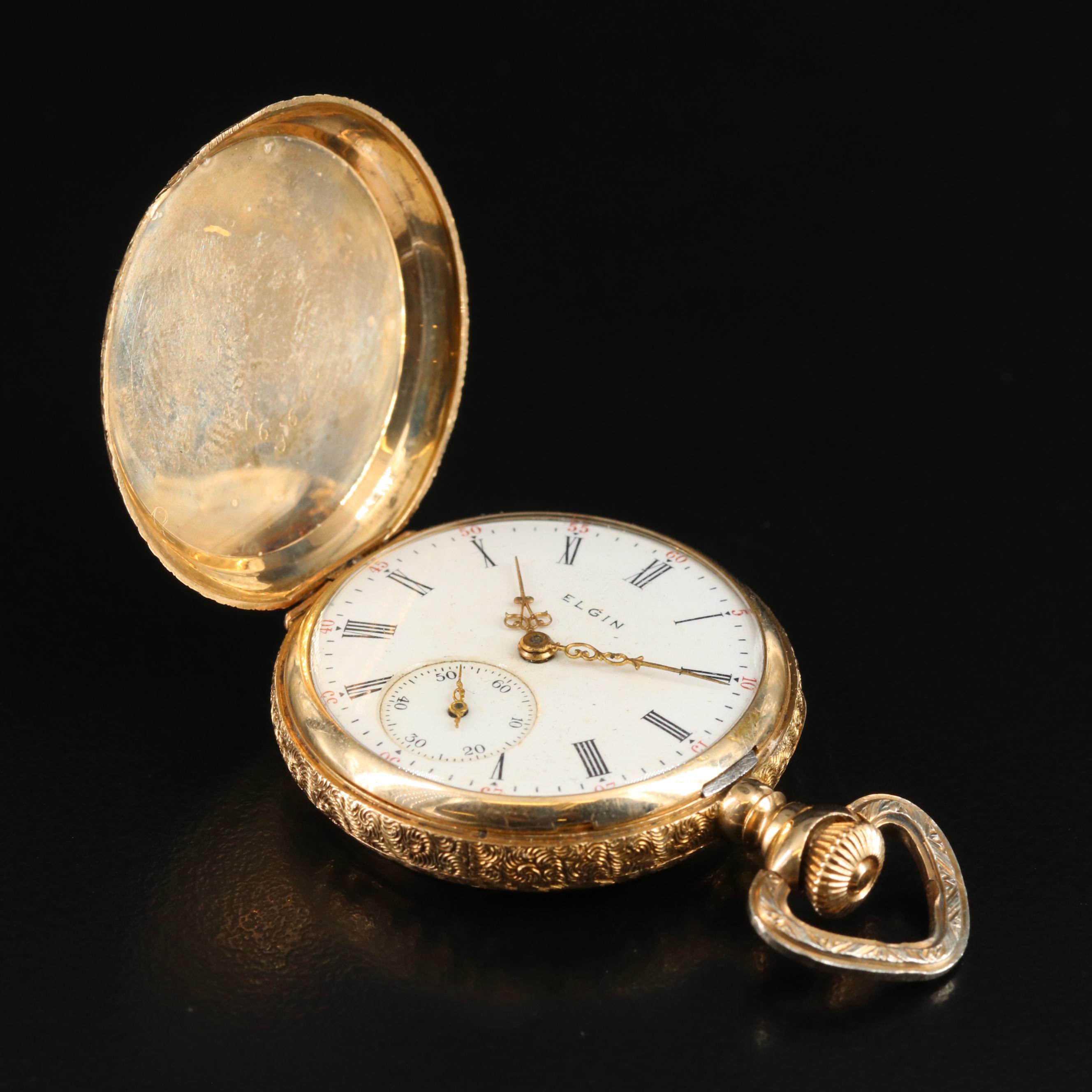 1905 Elgin 14K Gold Pocket Watch