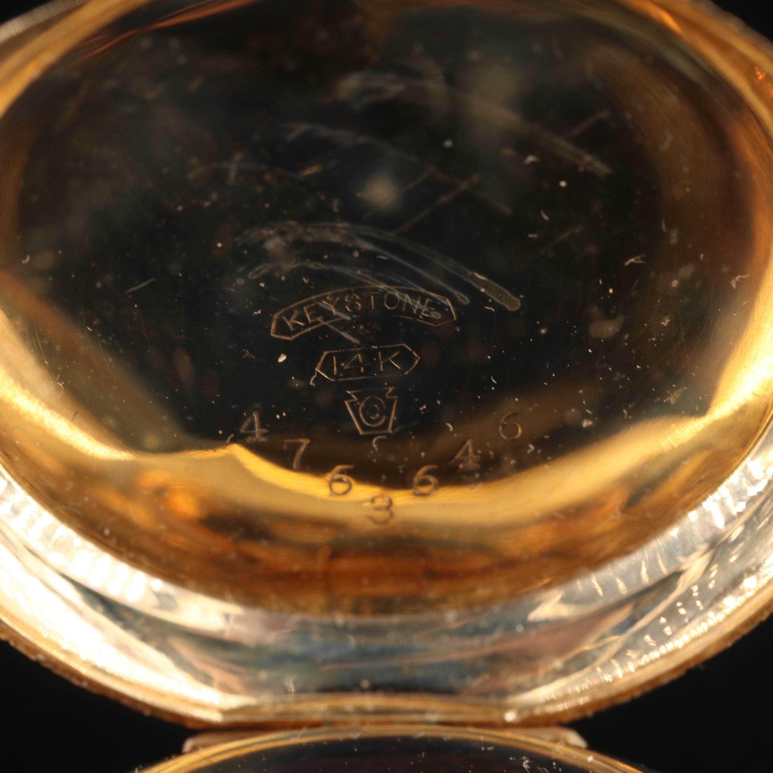 1905 Elgin 14K Gold Pocket Watch