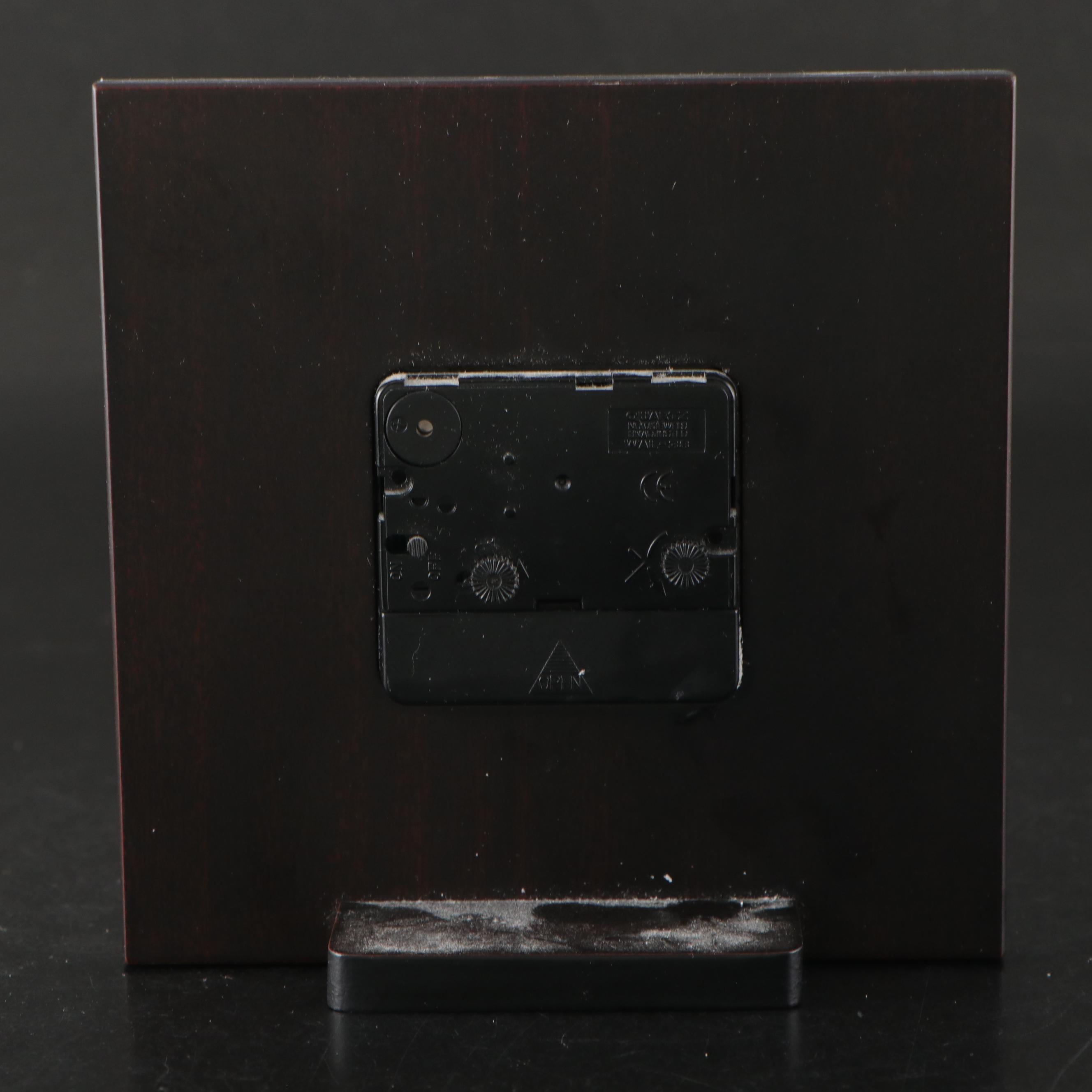 Italian Sterling Silver Mantel Clock with Pottery Barn Metal Lamp & More