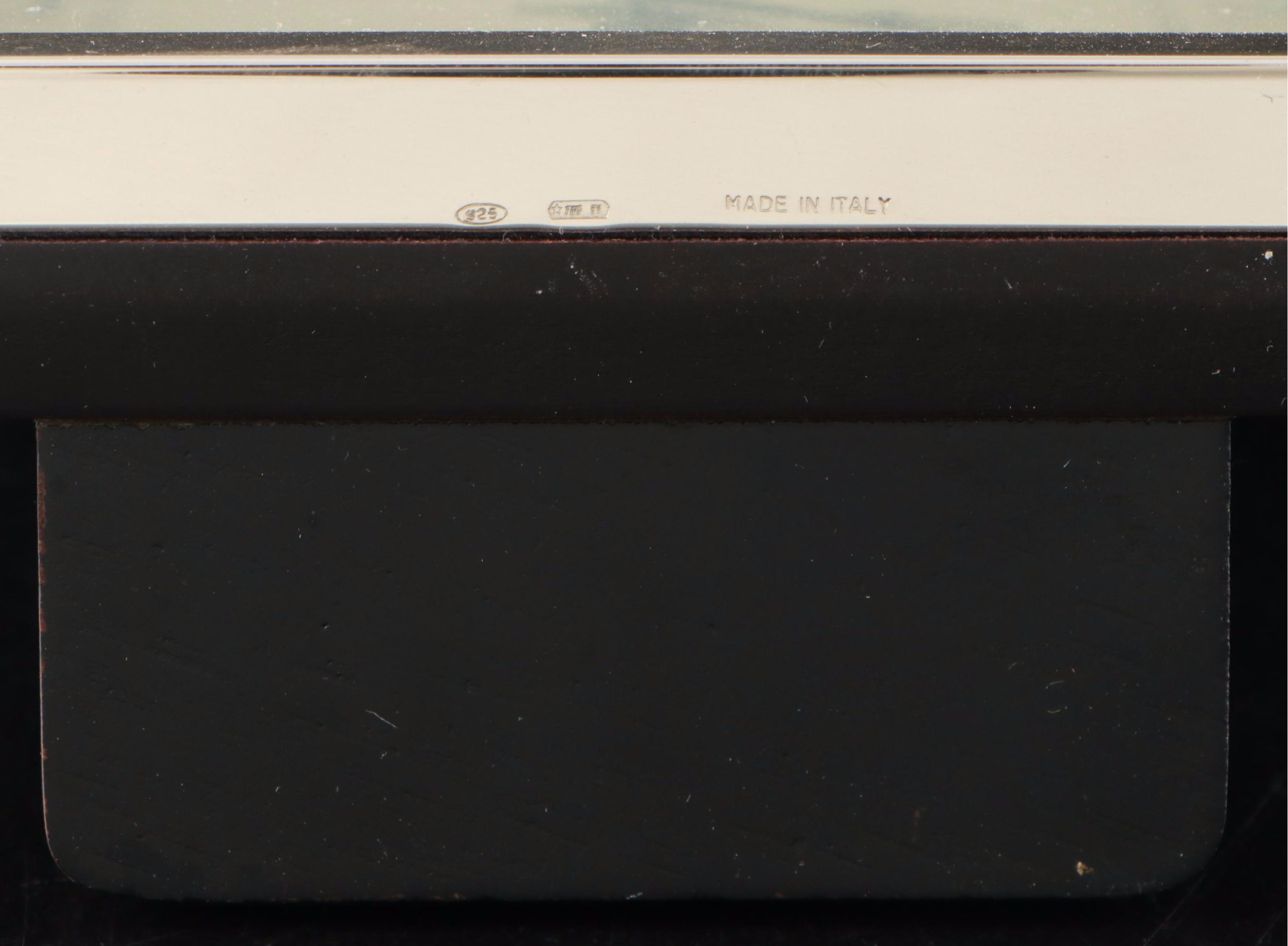 Italian Sterling Silver Mantel Clock with Pottery Barn Metal Lamp & More