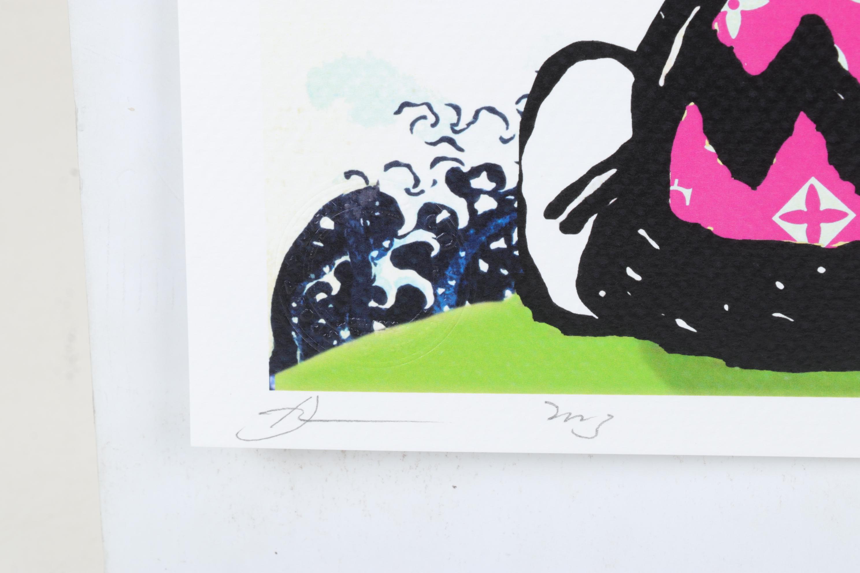 Death NYC Pop Art Graphic Print Homage to Hokusai With Charlie Brown and Snoopy