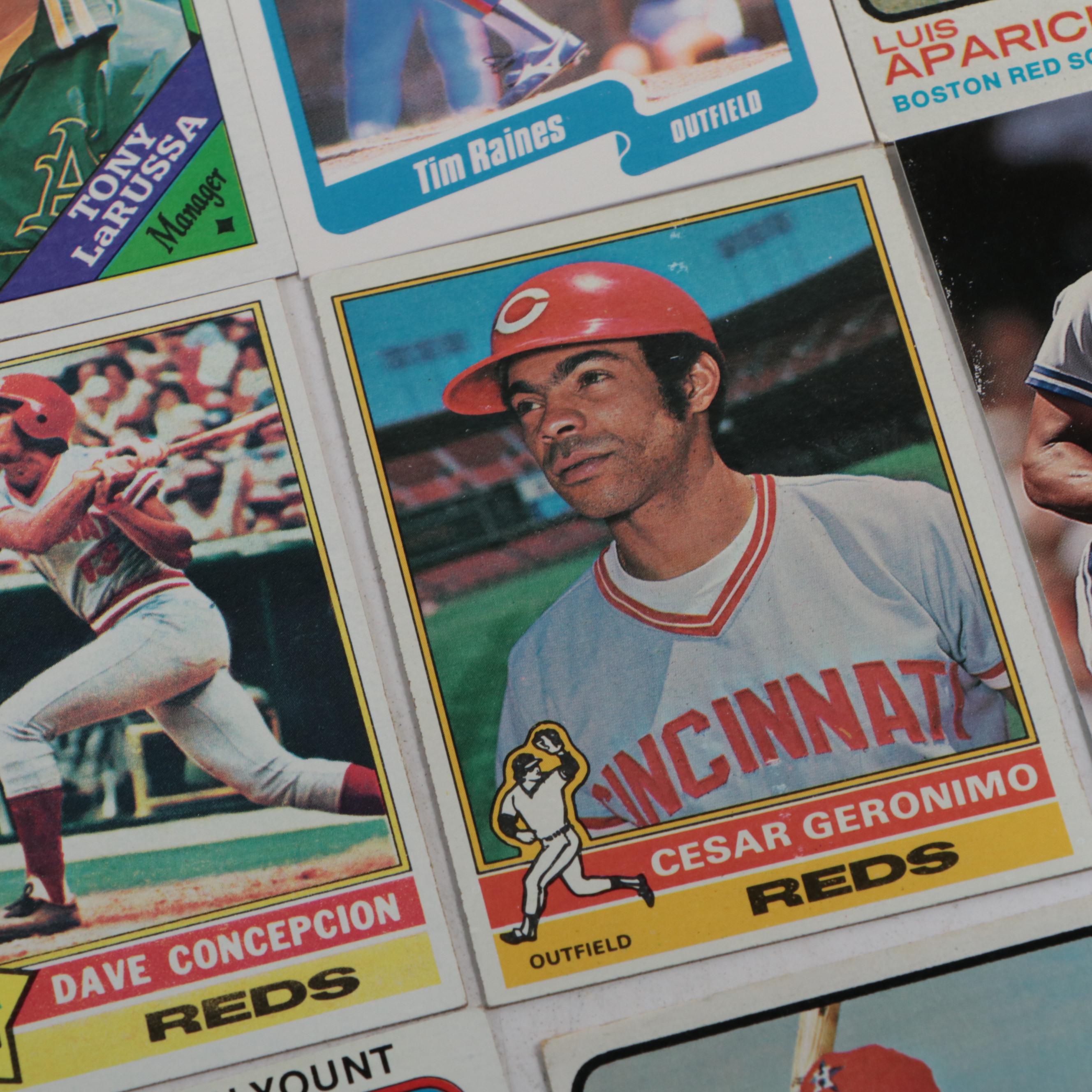 Topps with Other Baseball Cards Featuring Dave Parker Rookie, More, 1970s-1990s