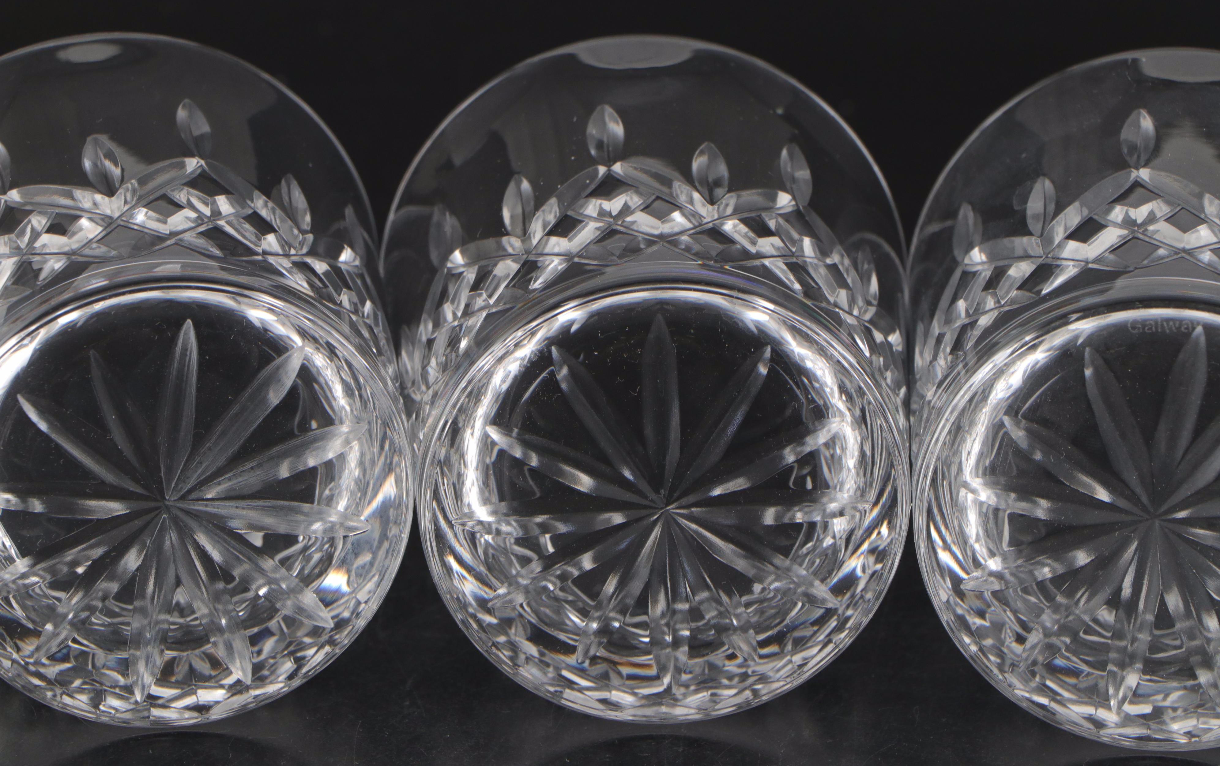 Galway Crystal "Deirdre" Old Fashioned Glasses