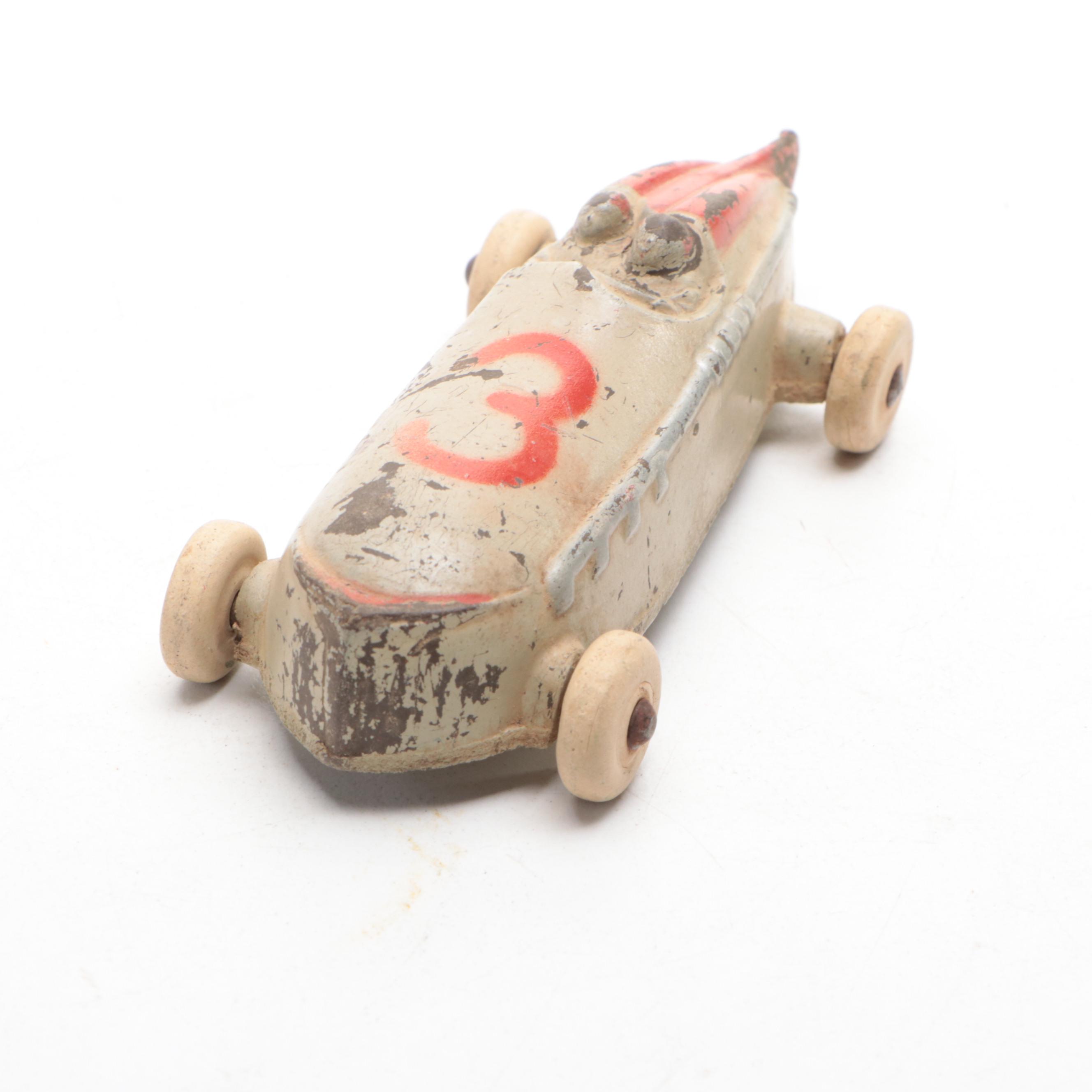 Manoil, Hubley and Sun Rubber Co. Toy Vehicles and Plane, Mid-20th Century