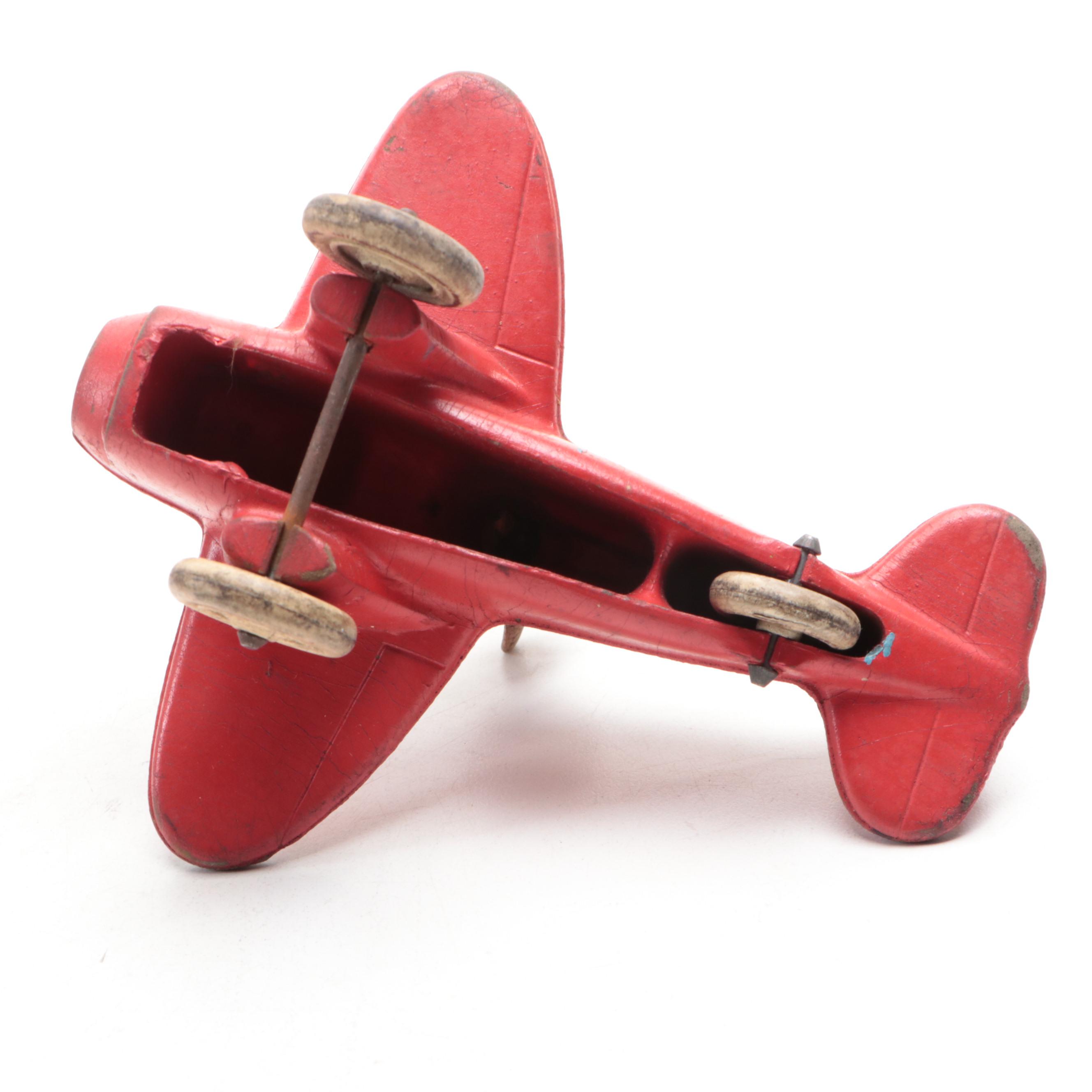Manoil, Hubley and Sun Rubber Co. Toy Vehicles and Plane, Mid-20th Century