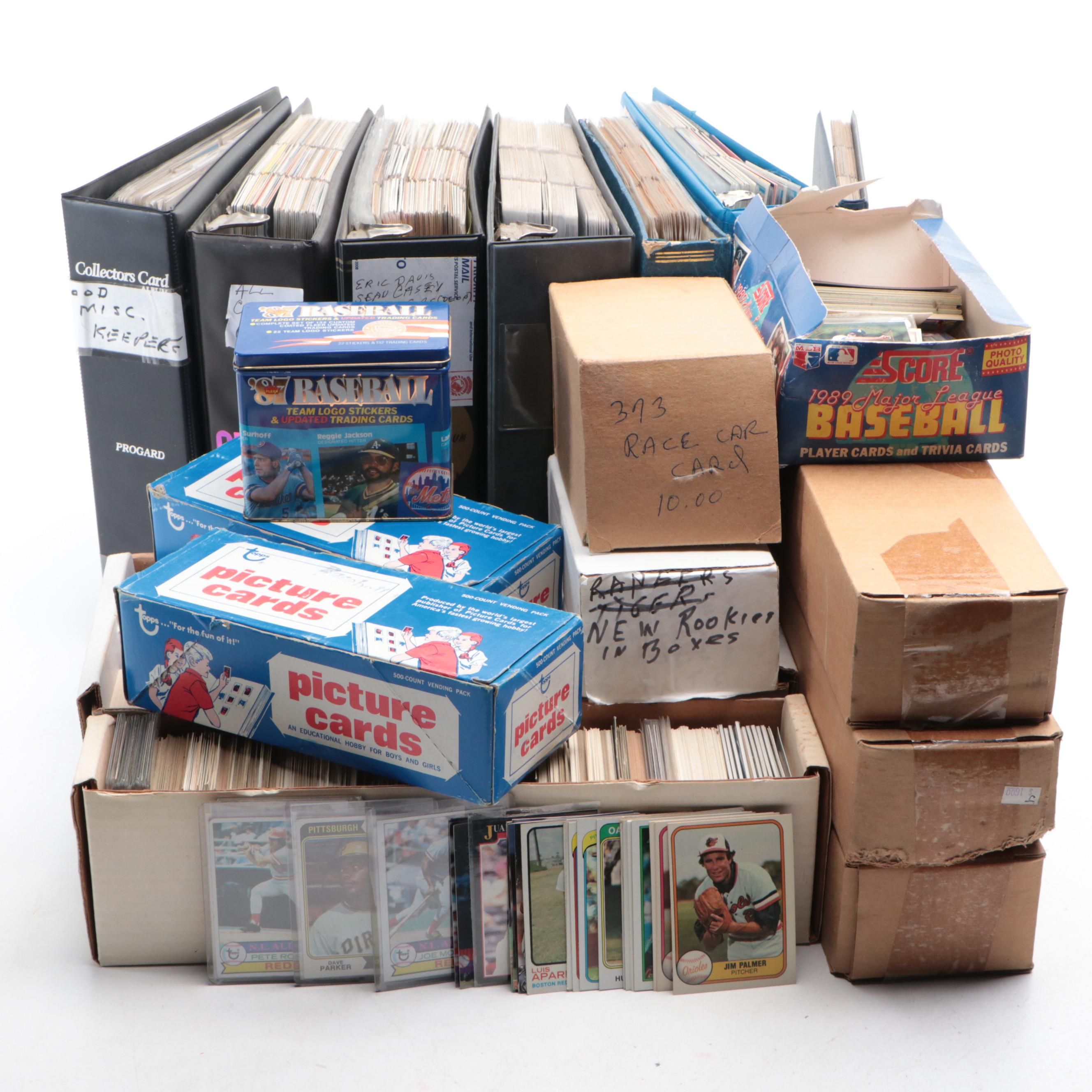 Topps with Other Baseball Cards Featuring Dave Parker Rookie, More, 1970s-1990s