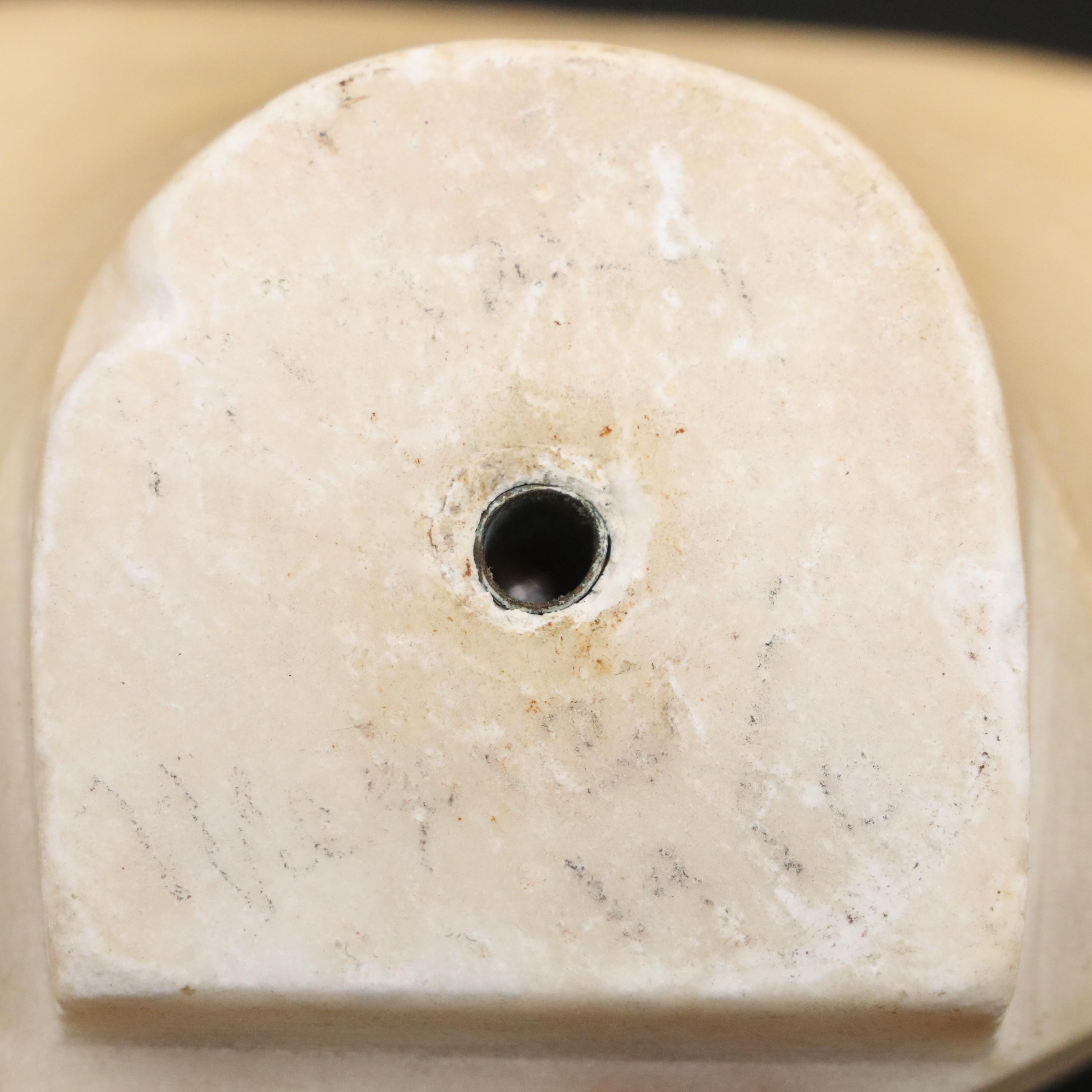 Carved Alabaster Bust of Man in Suit, Early 20th Century