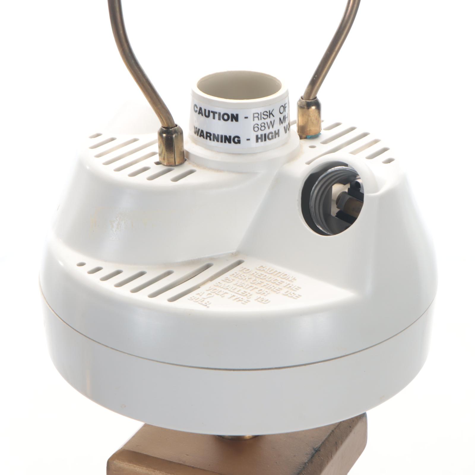 Garcia Imports Resin Table Lamp with Square Resin Table Lamp