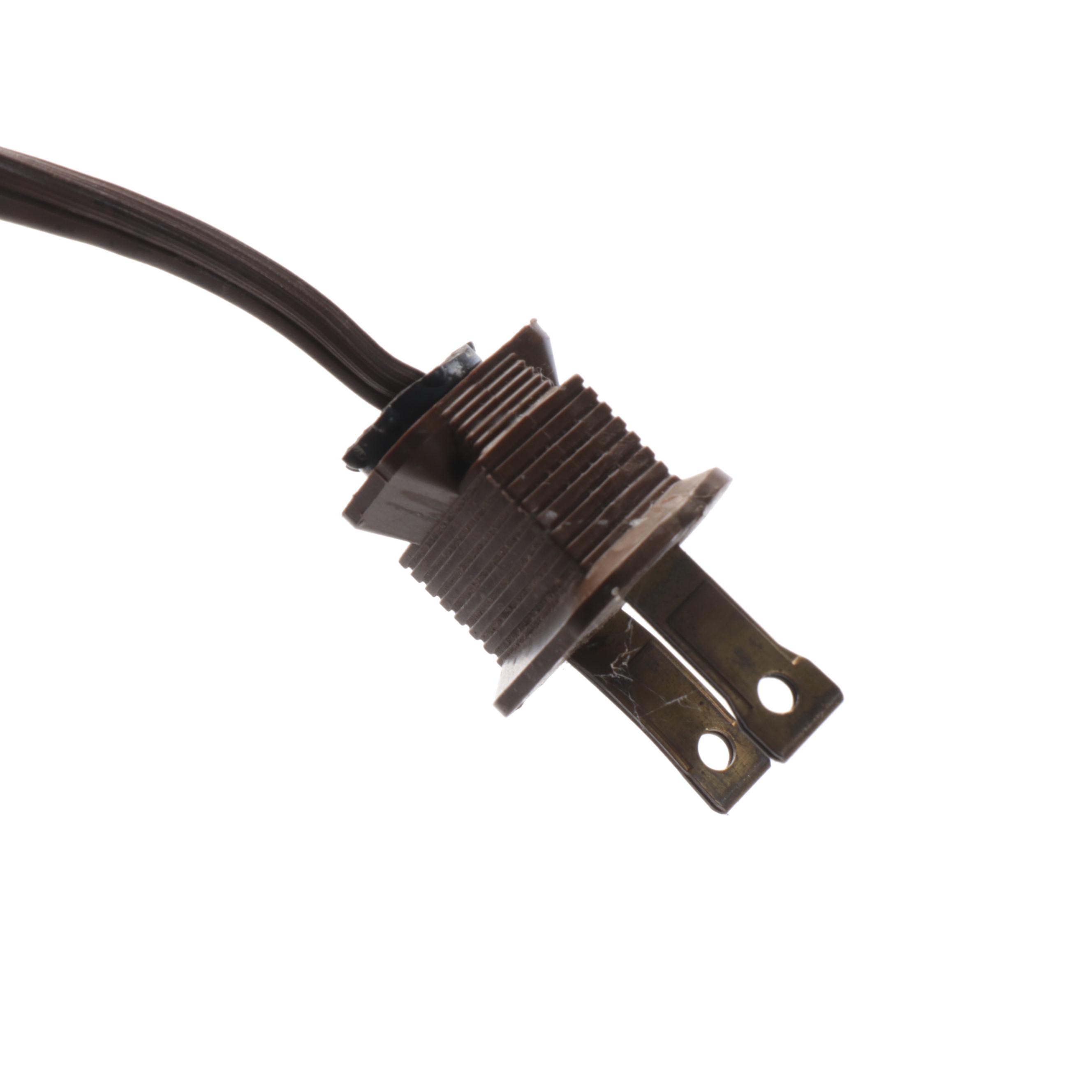 Chapman Bamboo Style Stacked Glass on Brass Table Lamp & Brass Palm Tree Finial