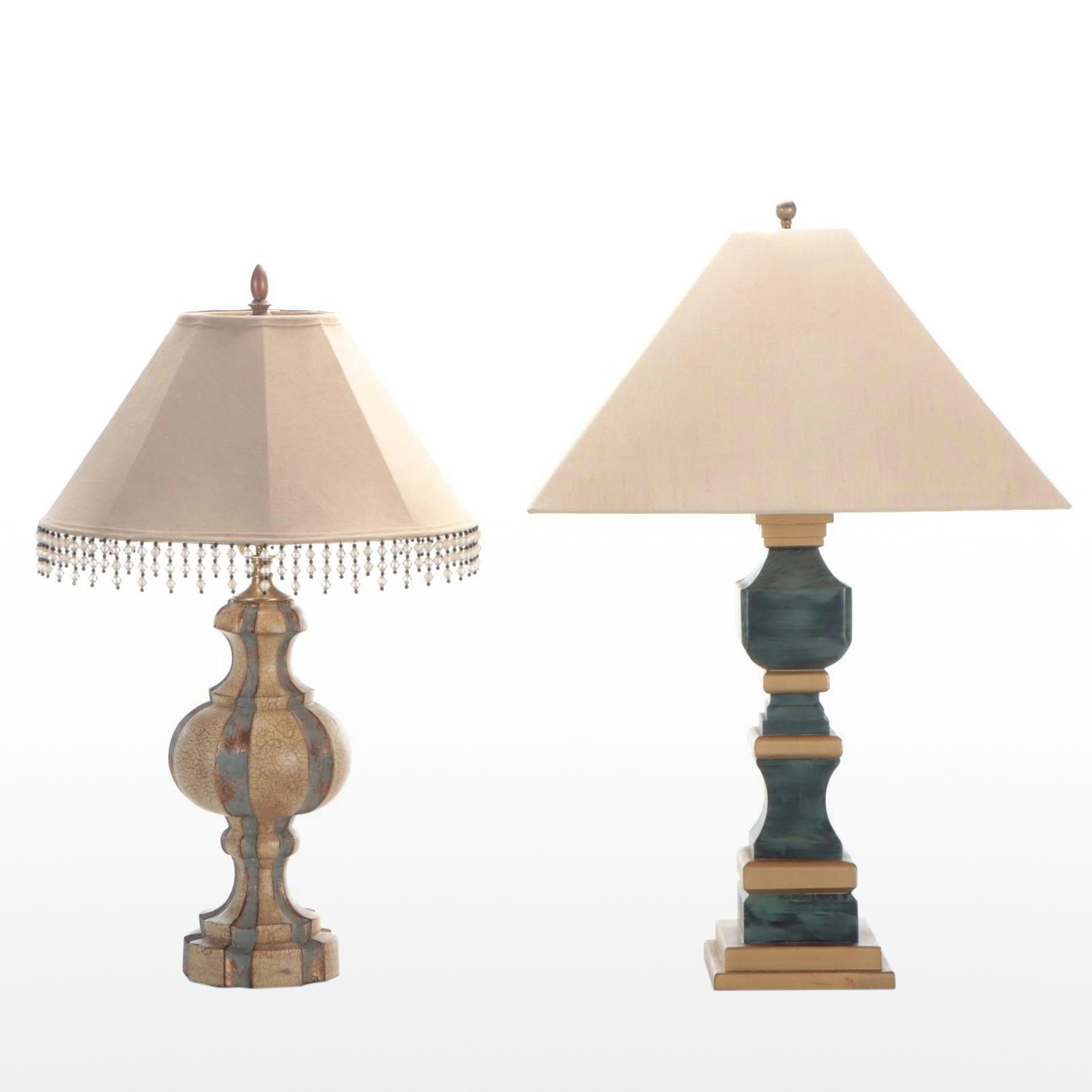 Garcia Imports Resin Table Lamp with Square Resin Table Lamp