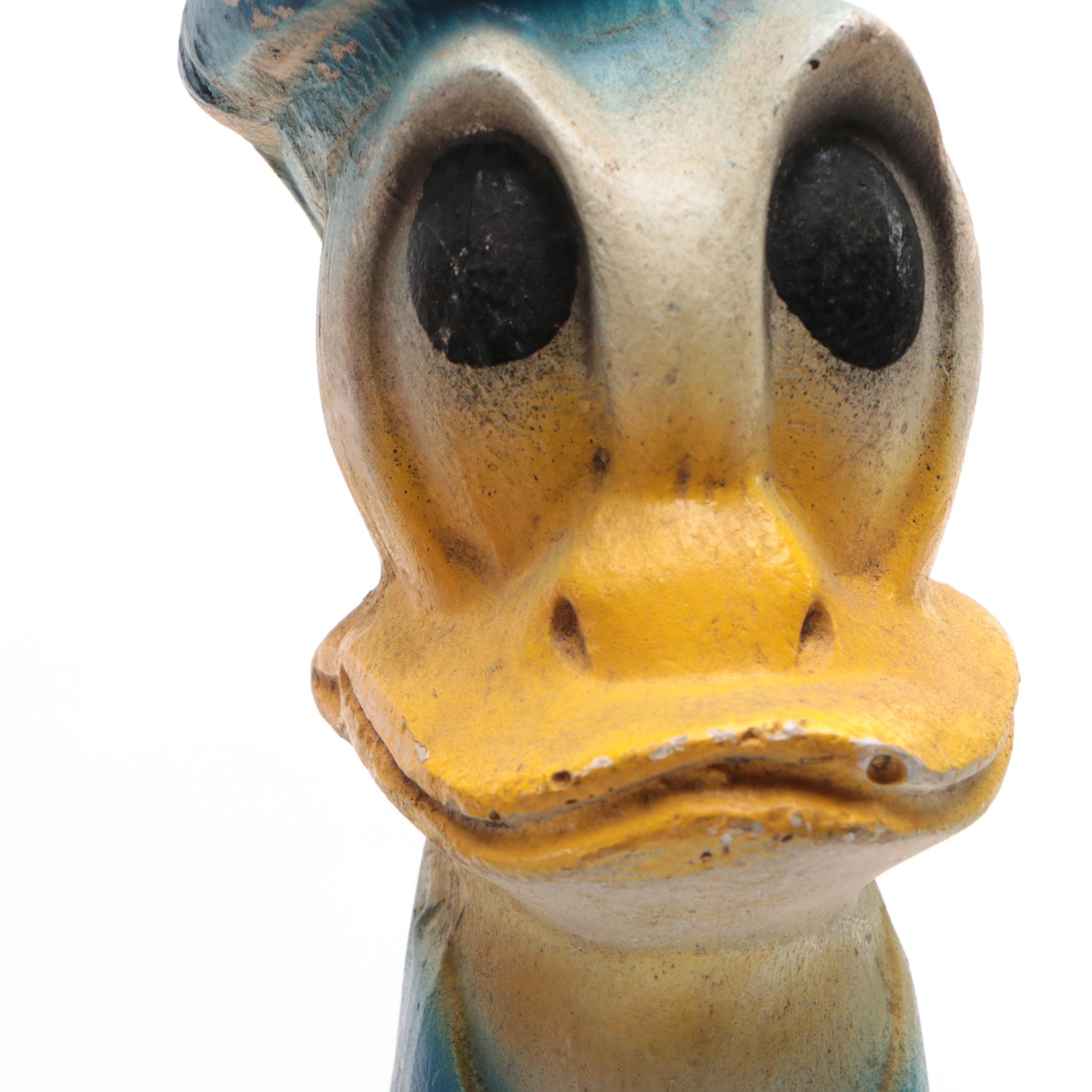 Lone Ranger, Pinocchio and Donald Duck Chalkware Carnival Figurines, Mid-20th C.