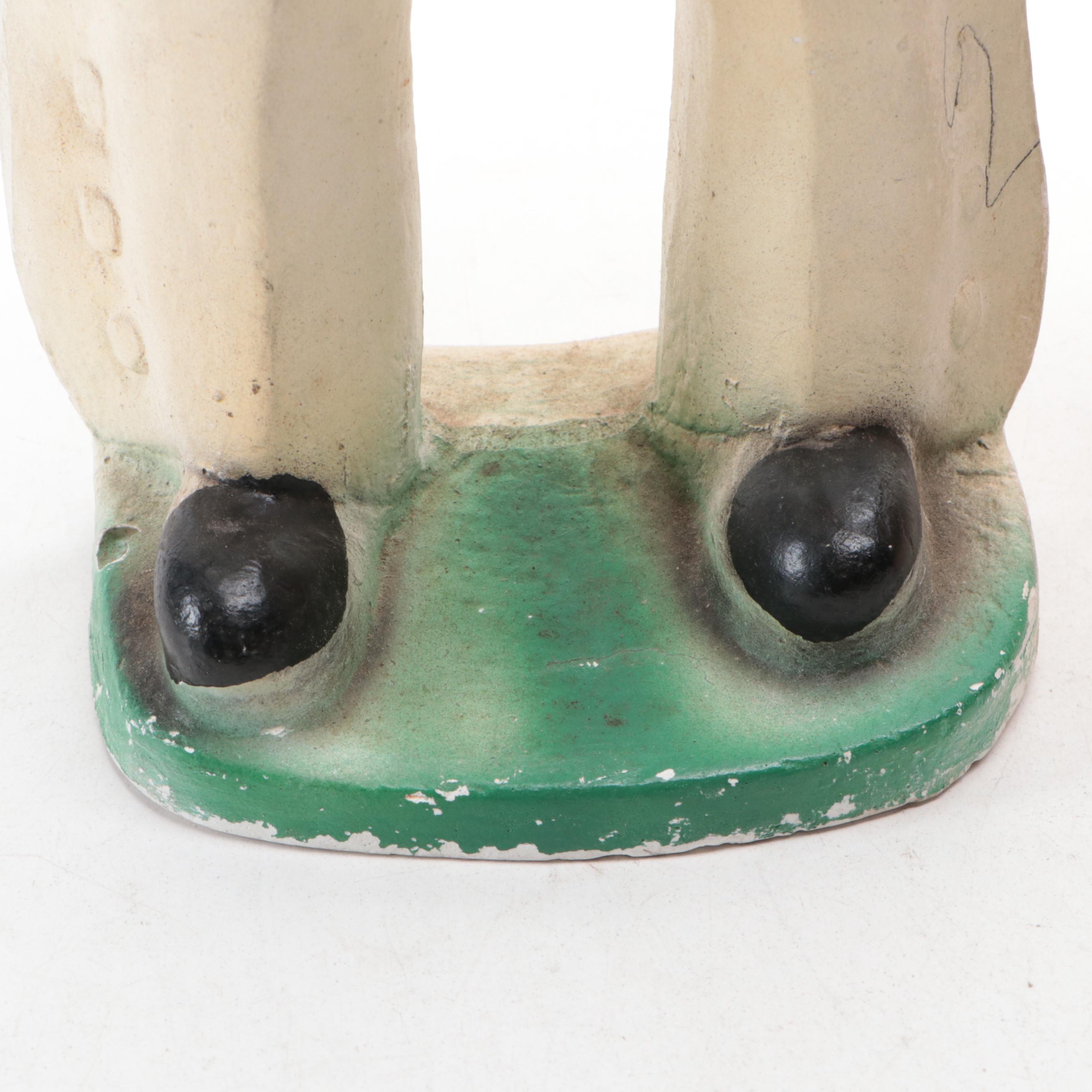 Lone Ranger, Pinocchio and Donald Duck Chalkware Carnival Figurines, Mid-20th C.