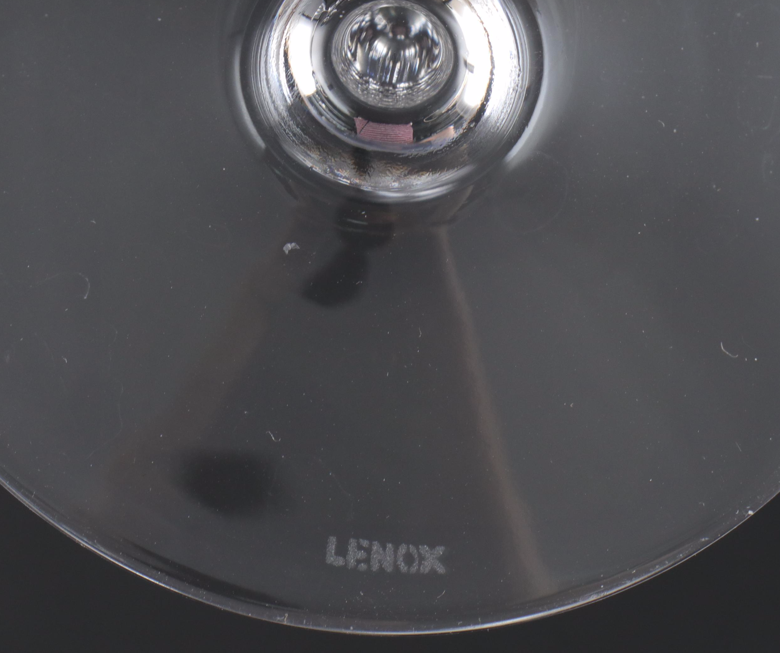 Lenox "Firelight" Wine Glasses and Himark "Harvest Weave" Divided Ceramic Tray