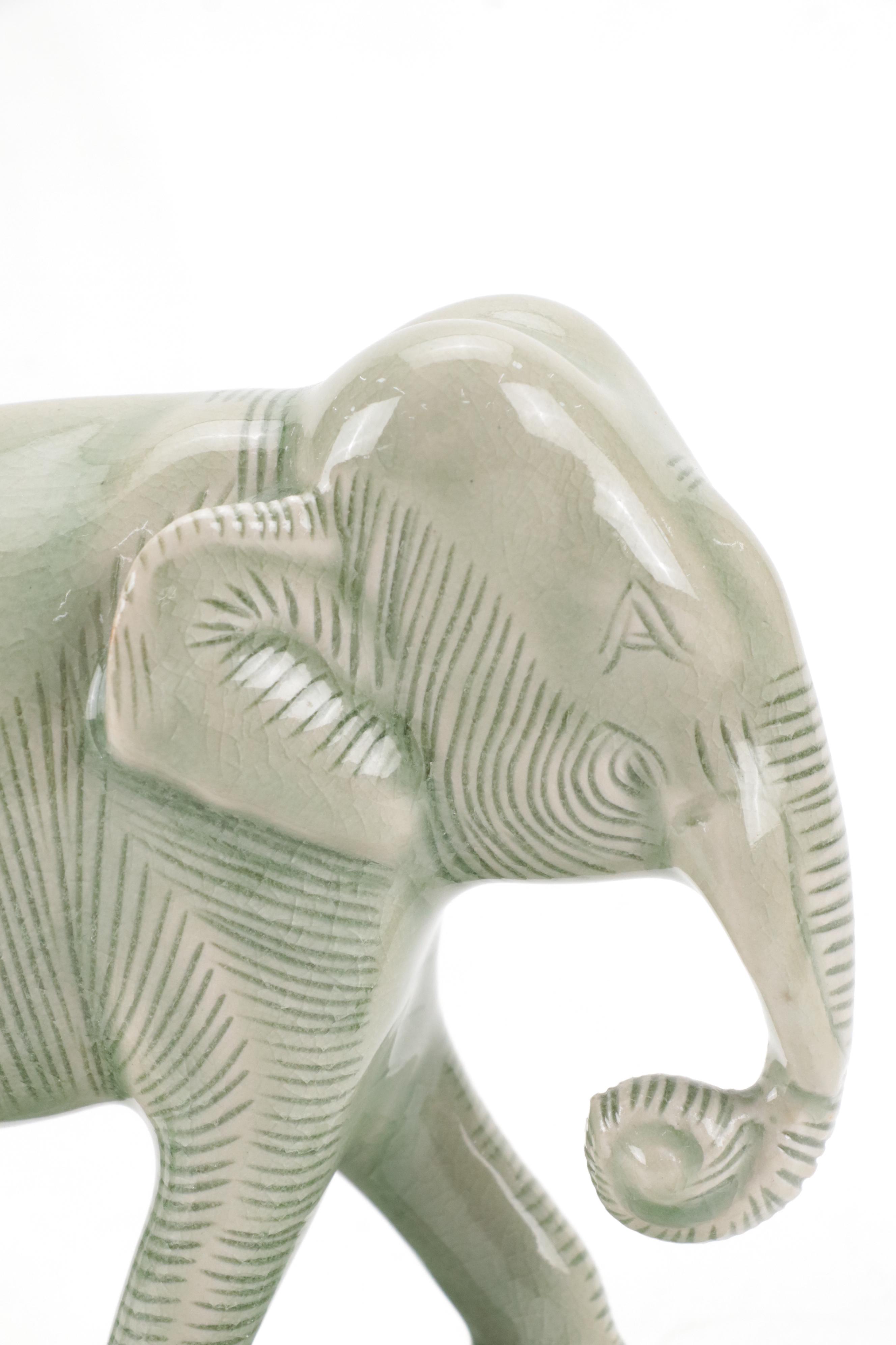 Chinese and Thai Celadon Collection with Vases, Tray and Figurine