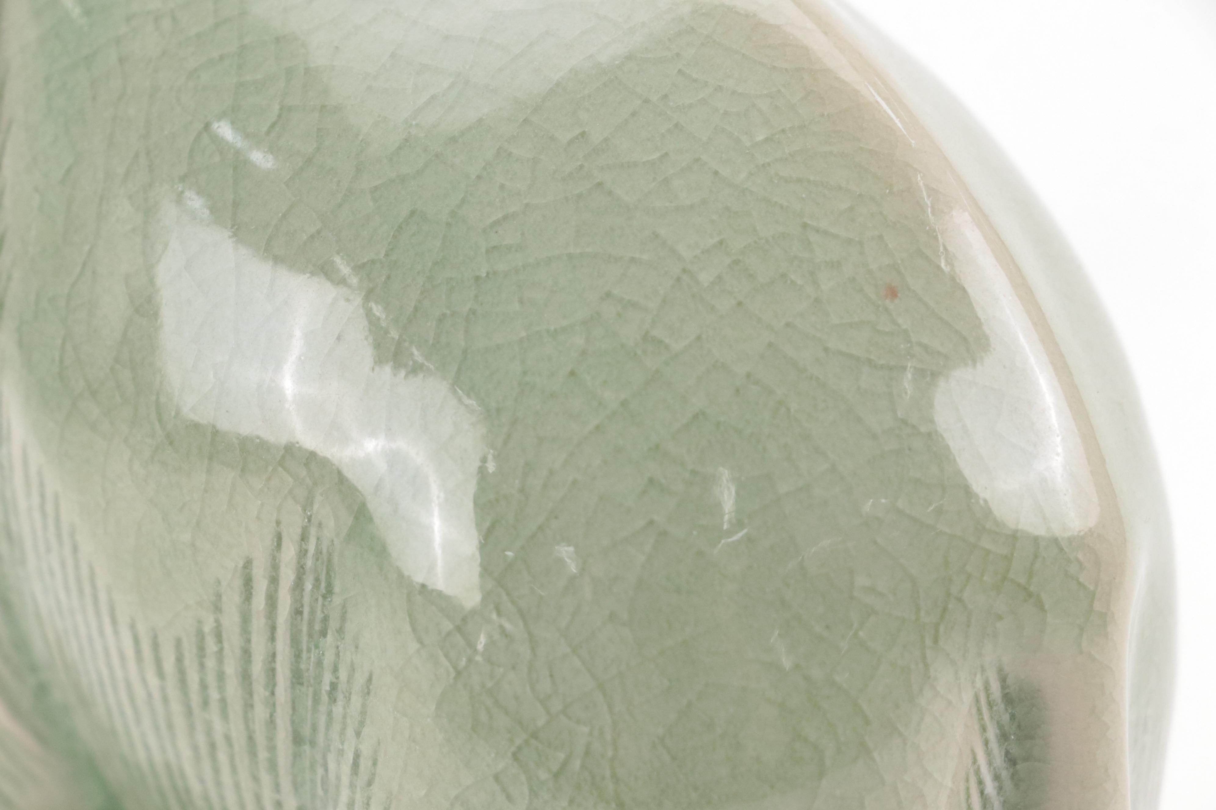 Chinese and Thai Celadon Collection with Vases, Tray and Figurine