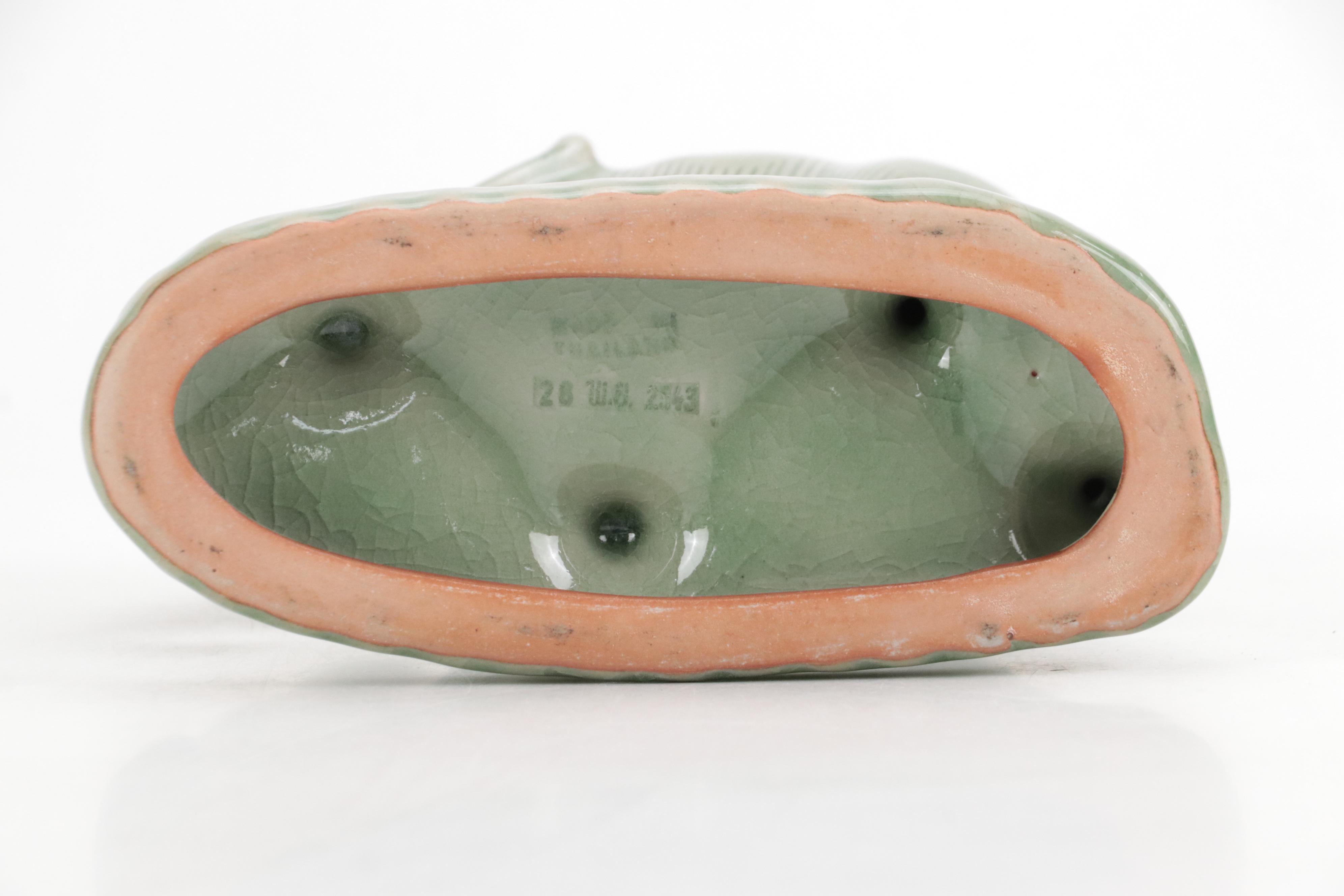 Chinese and Thai Celadon Collection with Vases, Tray and Figurine