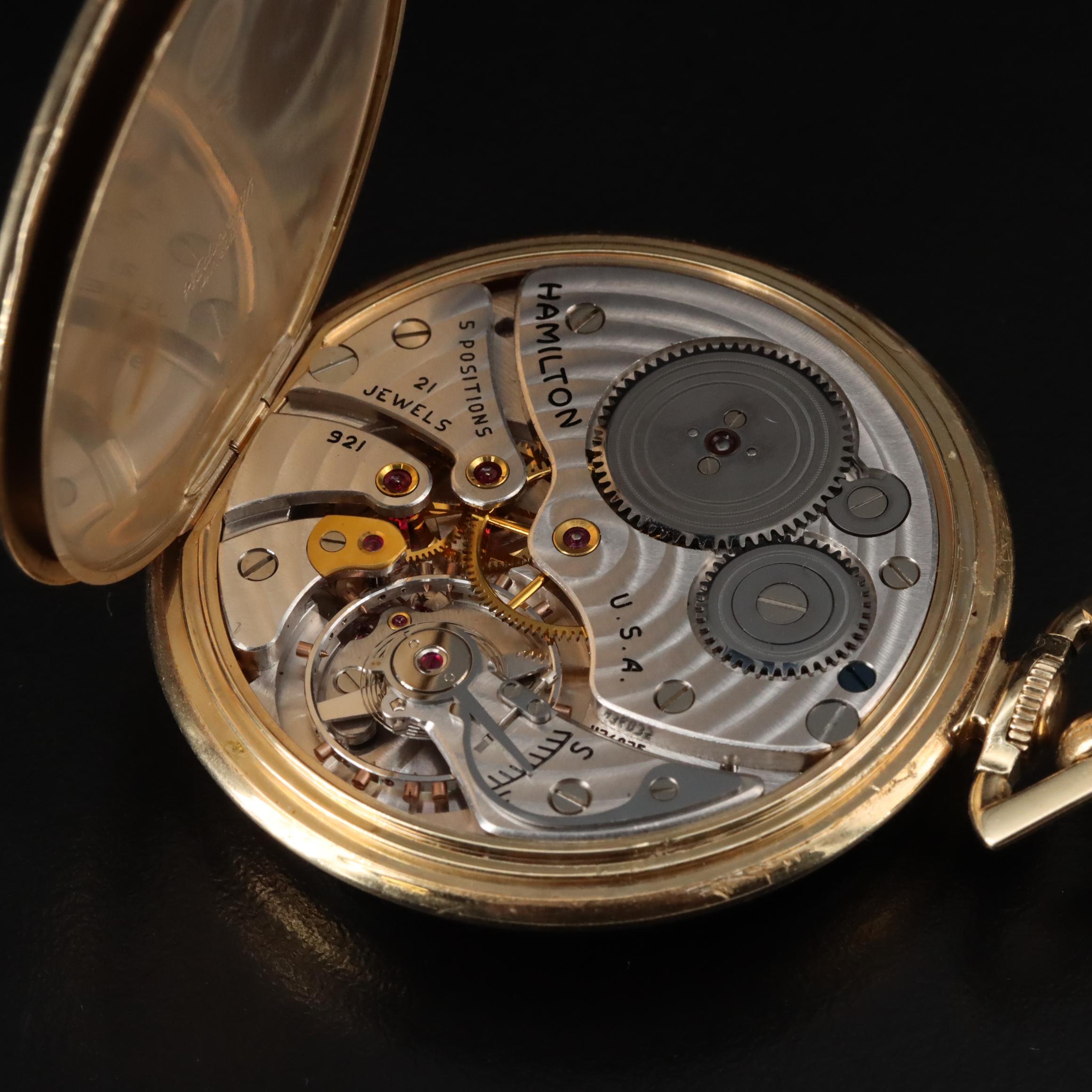 Hamilton 14K Gold Pocket Watch