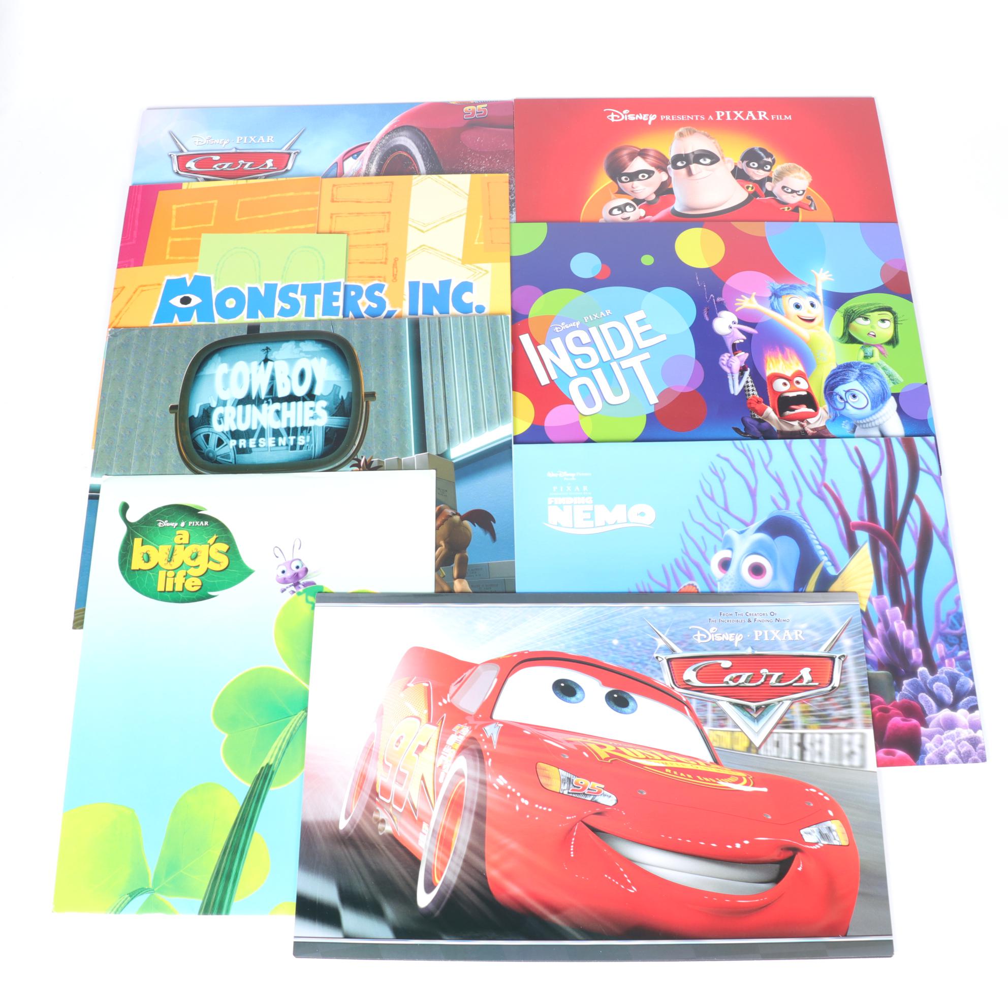 Disney/Pixar Commemorative Lithographs with "A Bug's Life" and "Monsters, Inc"
