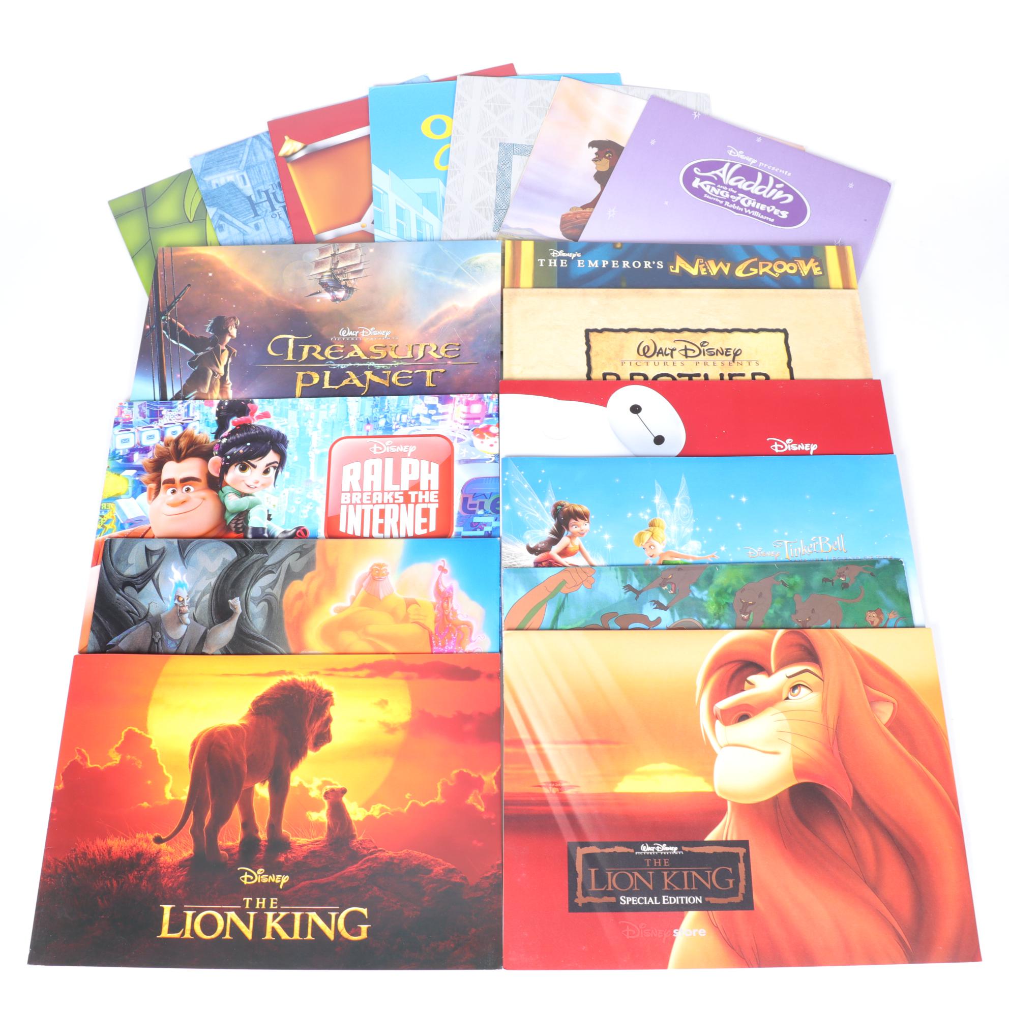 Commemorative Lithographs of "The Lion King", "Tarzan", and Other Disney Films