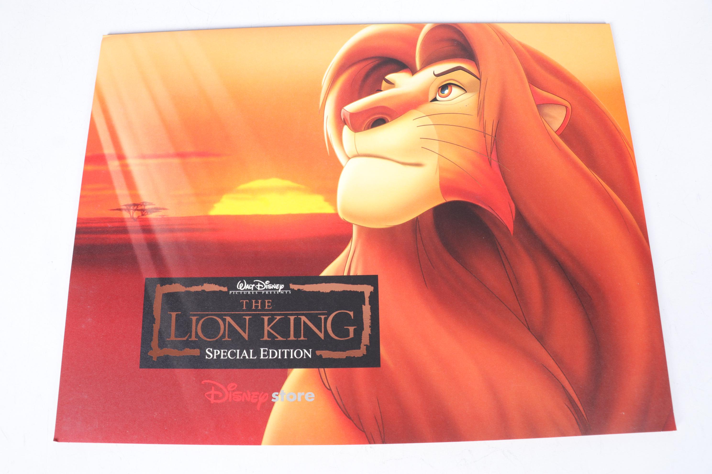 Commemorative Lithographs of "The Lion King", "Tarzan", and Other Disney Films