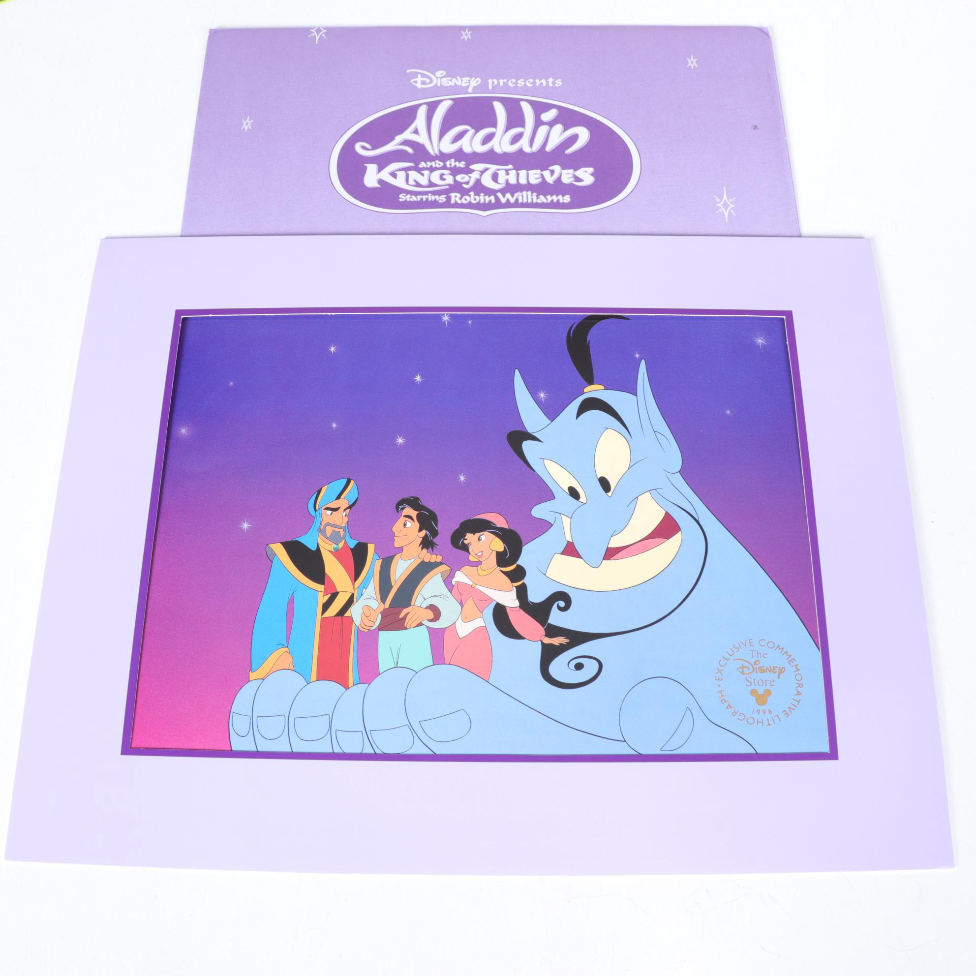 Commemorative Lithographs of "The Lion King", "Tarzan", and Other Disney Films