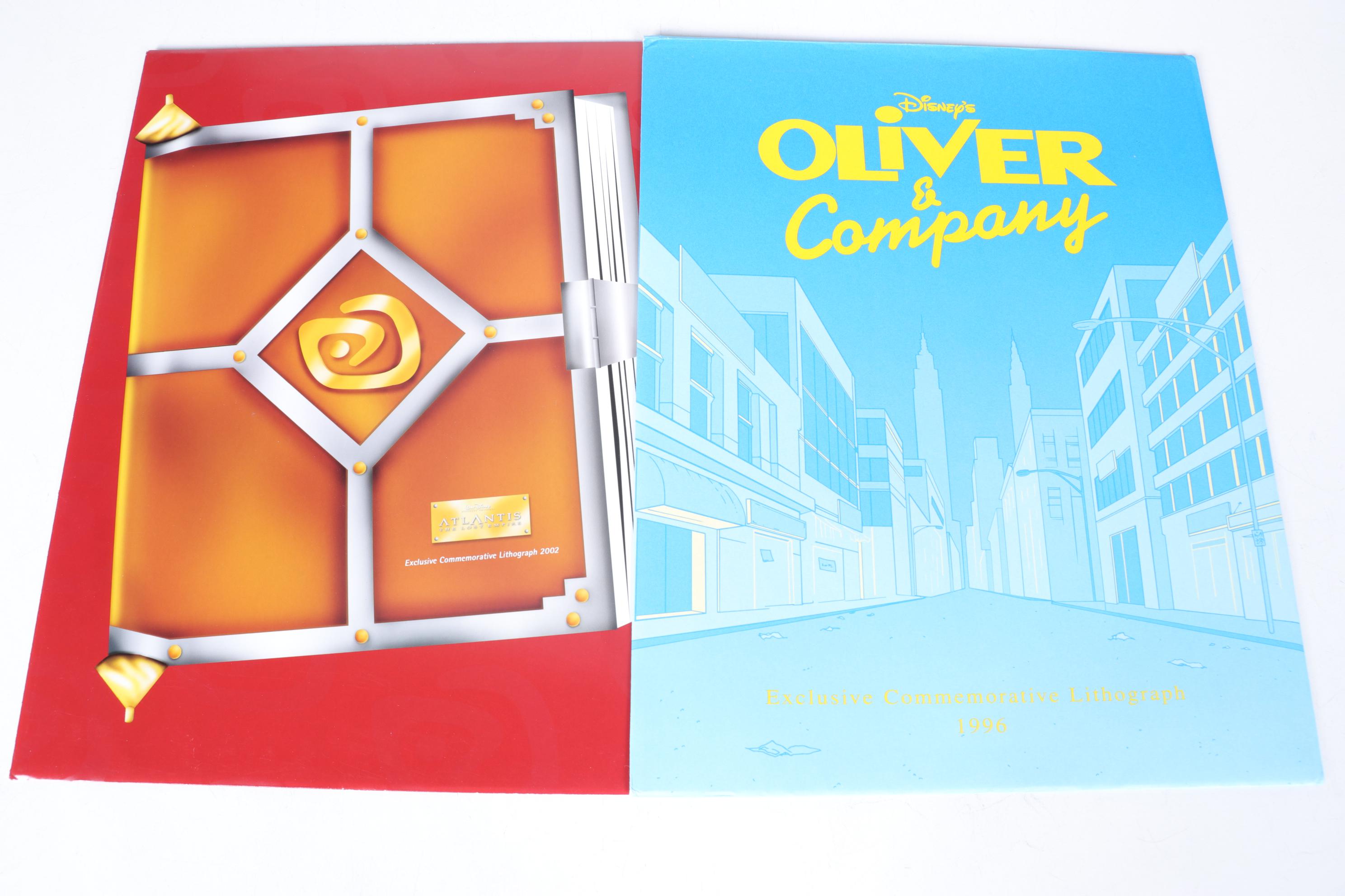 Commemorative Lithographs of "The Lion King", "Tarzan", and Other Disney Films