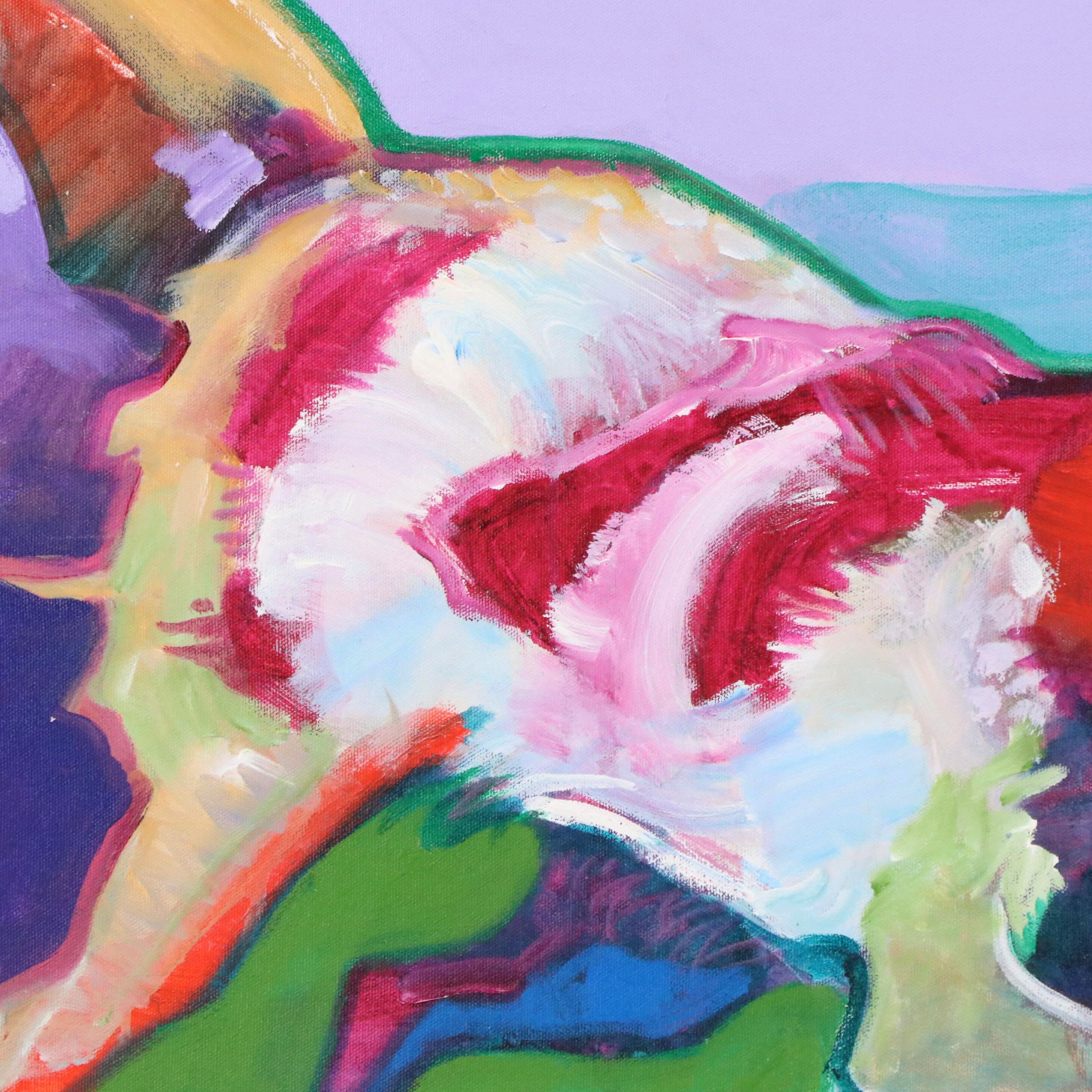 John Nieto Acrylic Painting "Wolf Hunting"