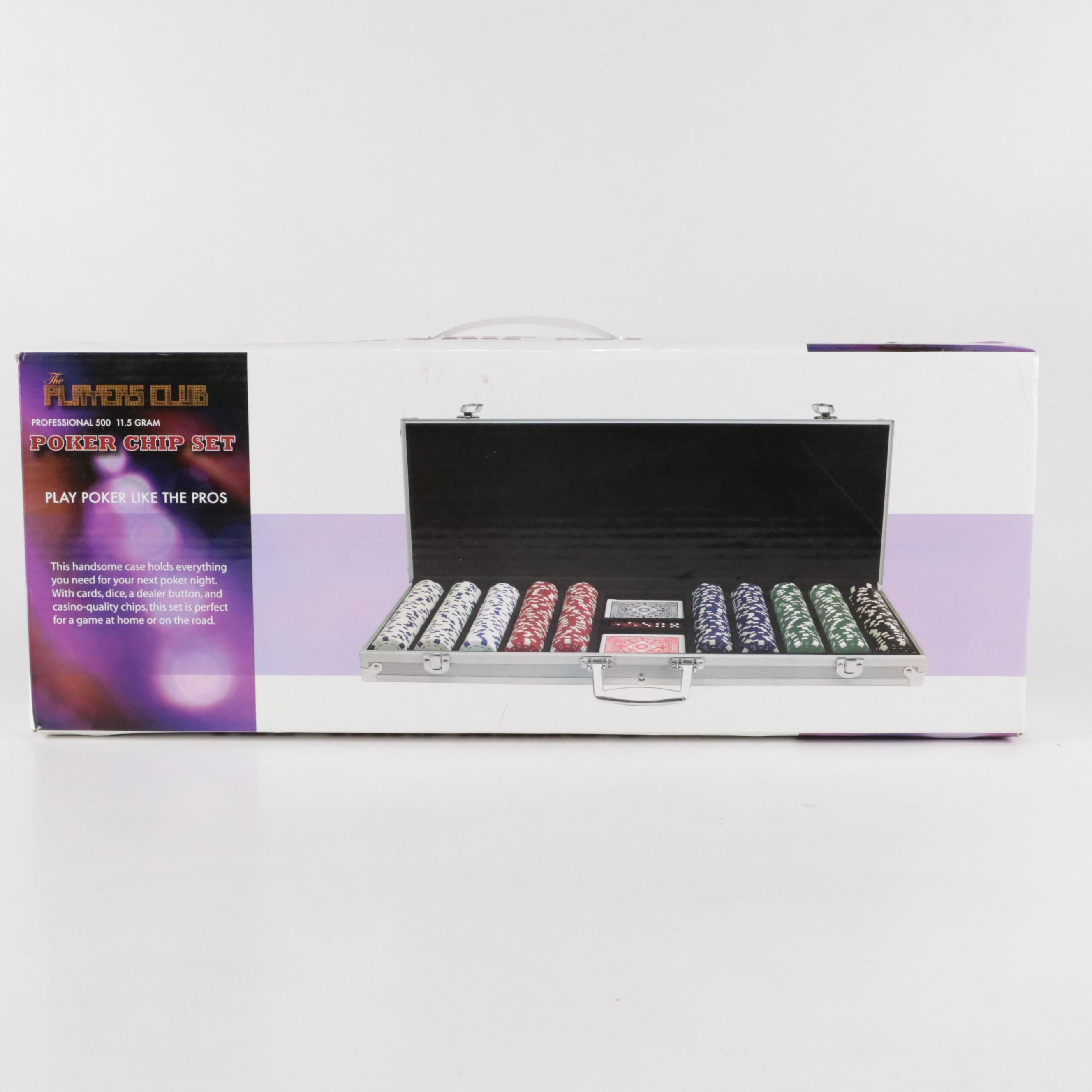 Excalibur "The Players Club" Professional 500 11.5 Gram Poker Chip Set