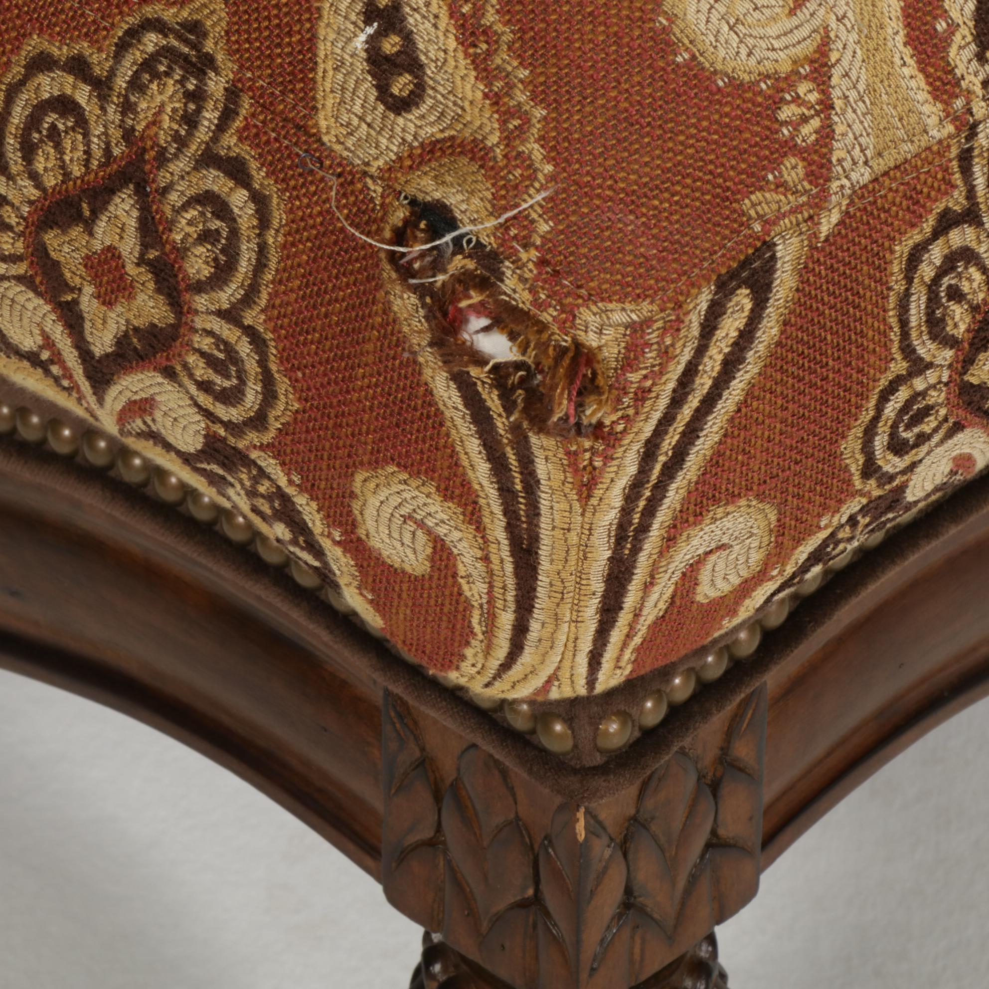 Century Furniture Louis XV Style Berger Chair and Ottoman