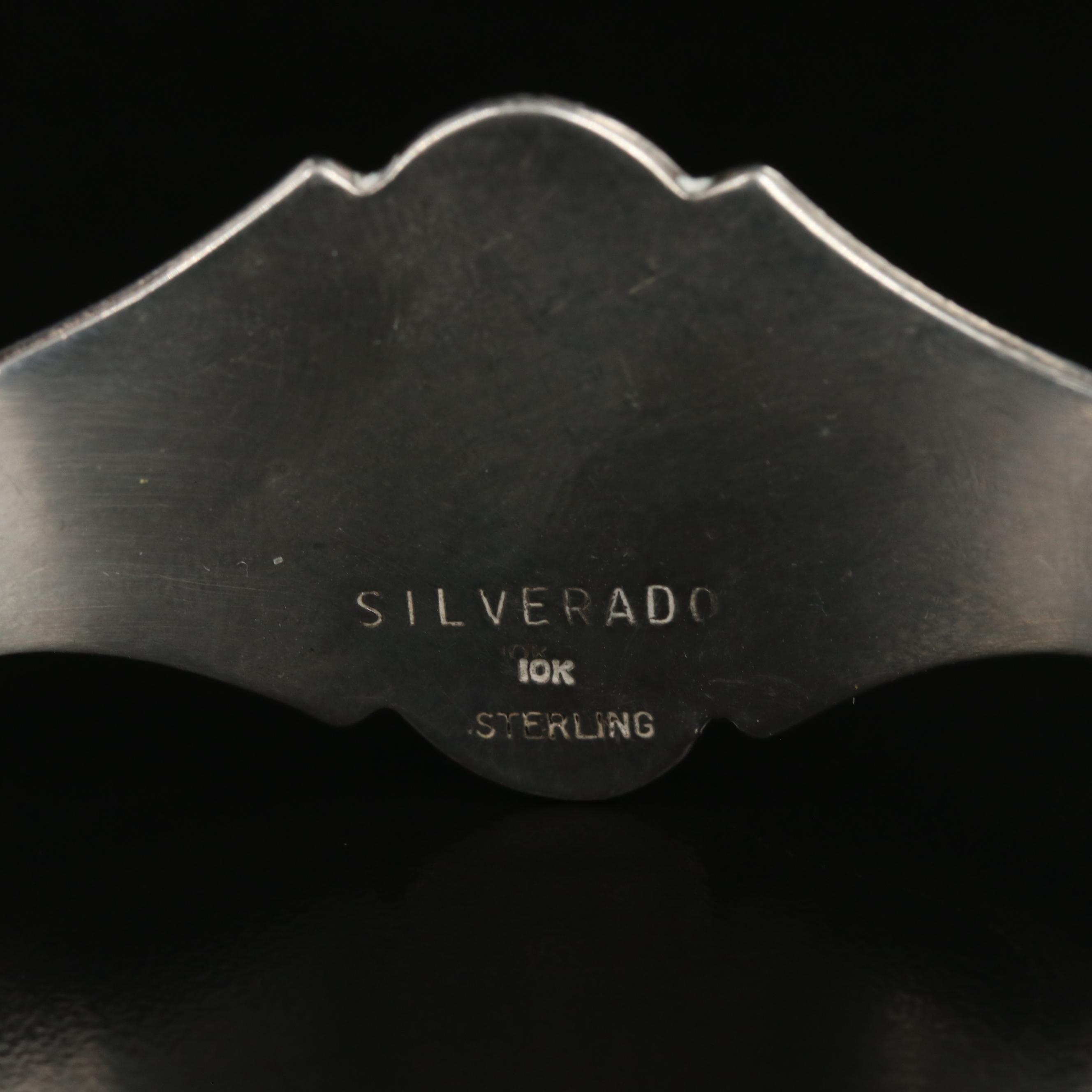 Silverado Sterling Cuff Bracelet with 10K Arrowhead Accent