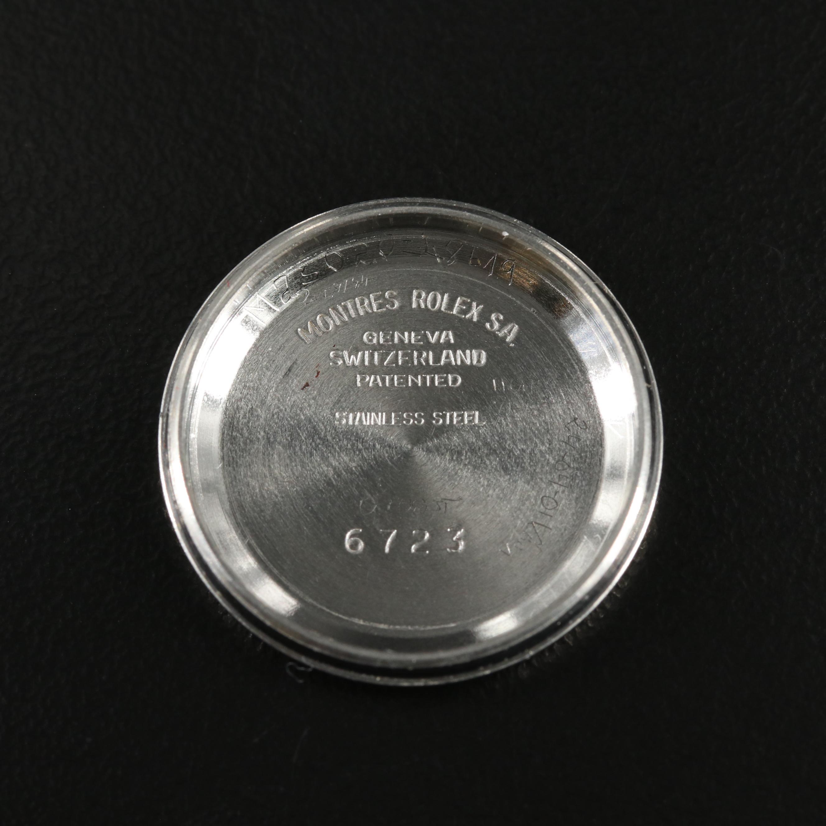 1978 Rolex Oyster Perpetual 6723 Custom Diamond Dial Watch