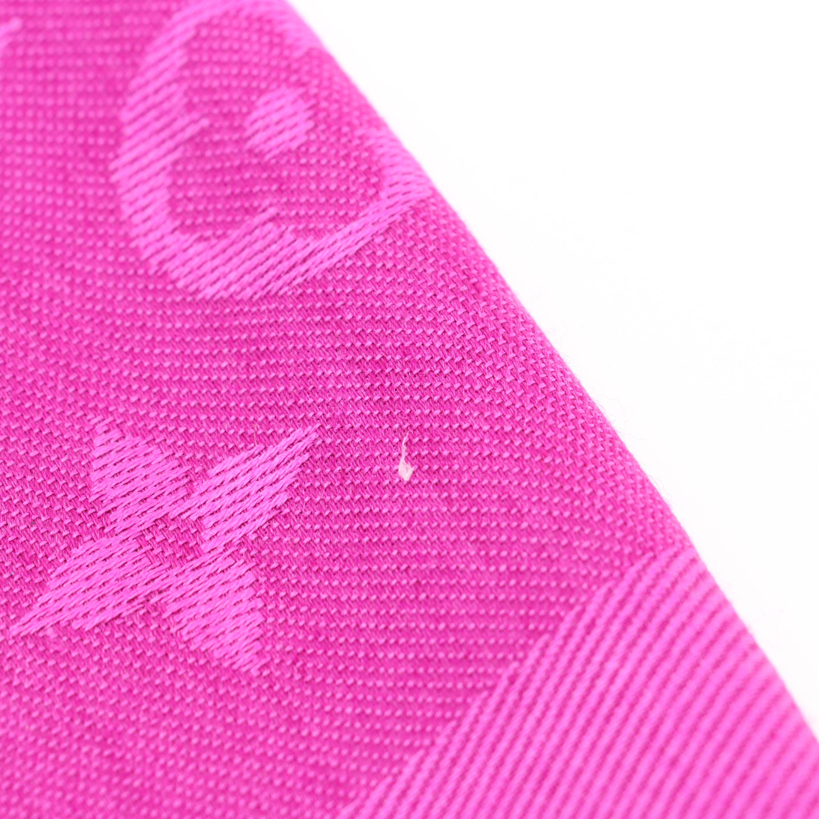 Louis Vuitton Shawl Scarf in Purple Monogram Silk and Wool with Box