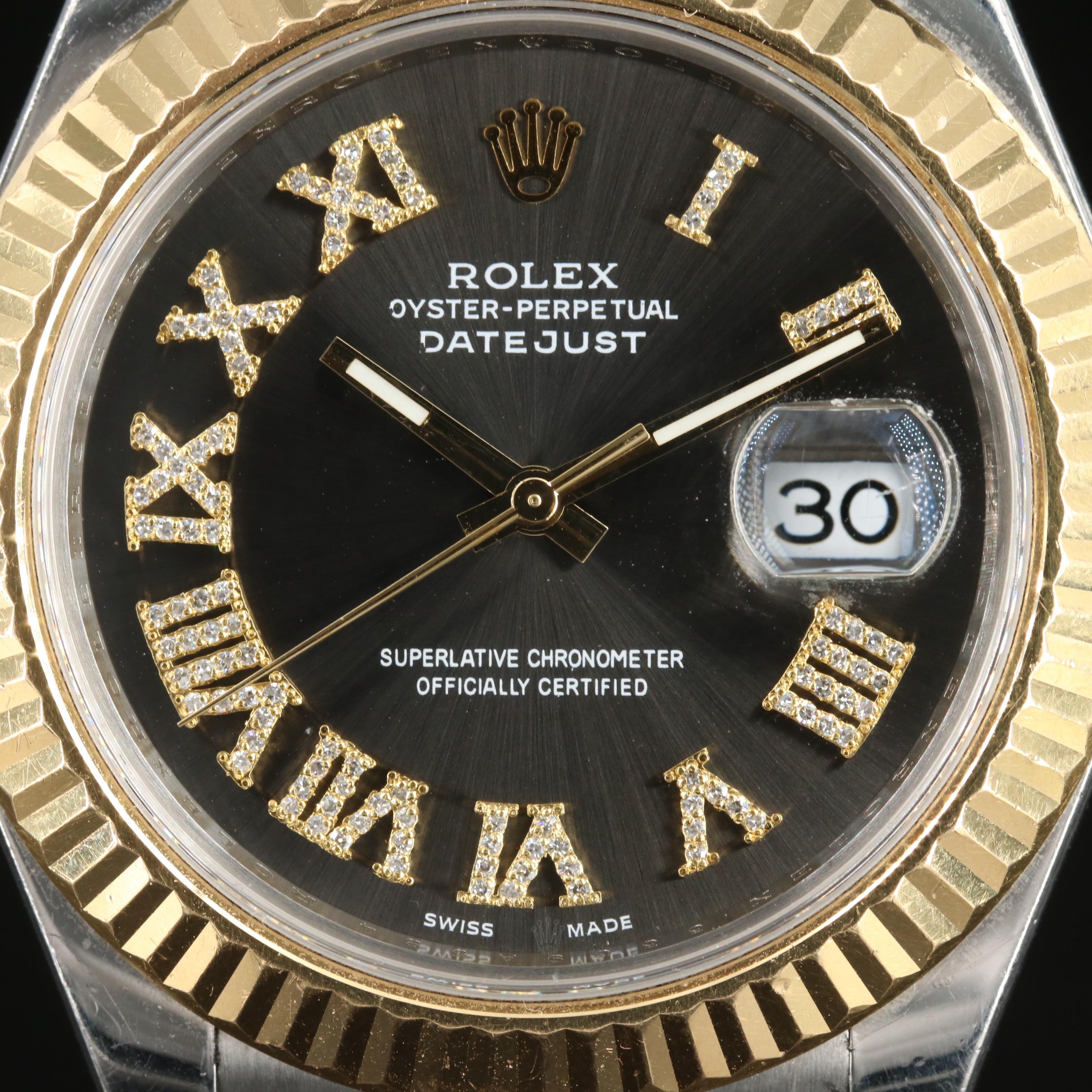 Rolex Datejust Custom Datejust Custom Diamond Dial Watch