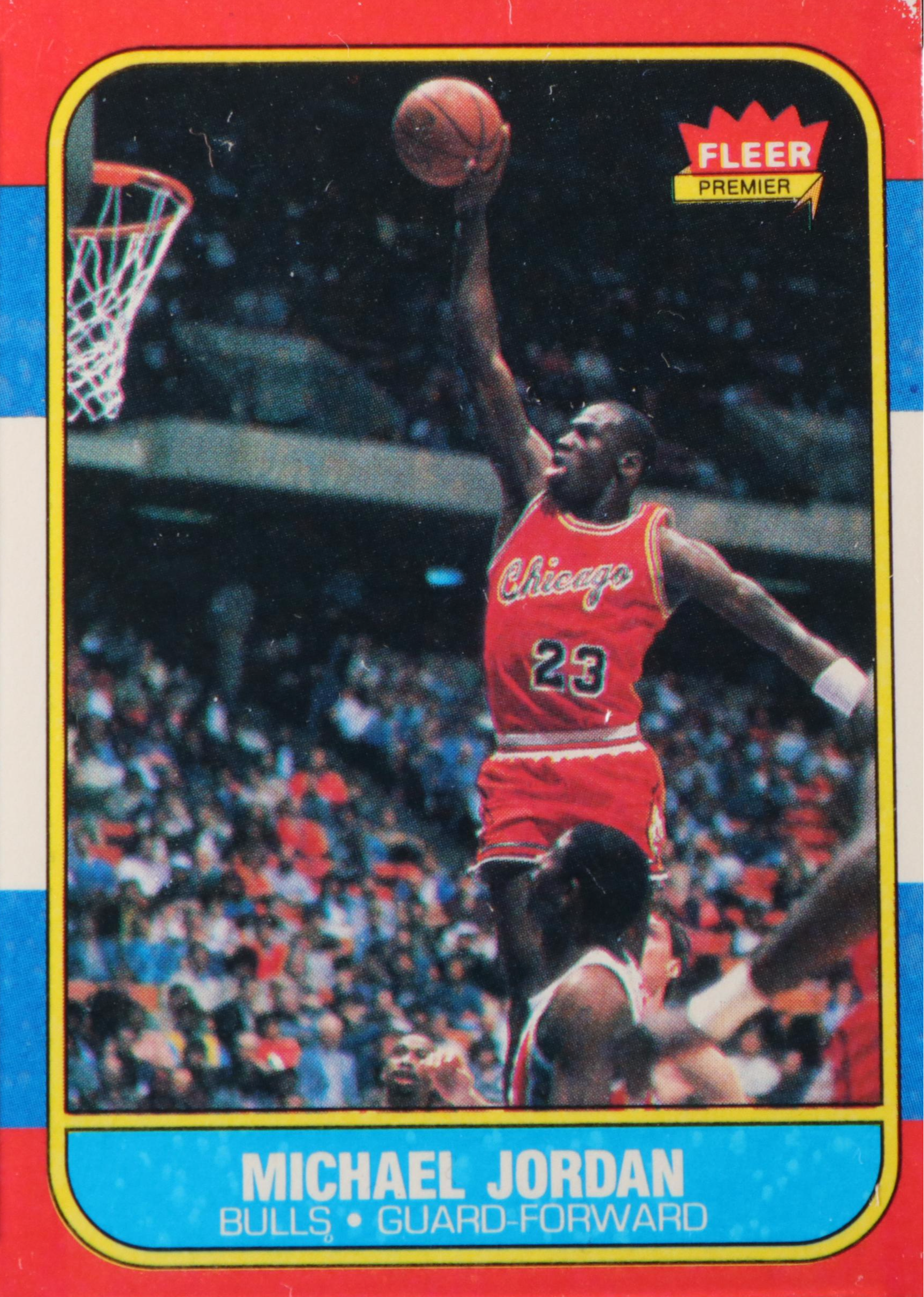 1986–87 Fleer Michael Jordan Chicago Bulls Rookie Basketball Card Graded PSA 5