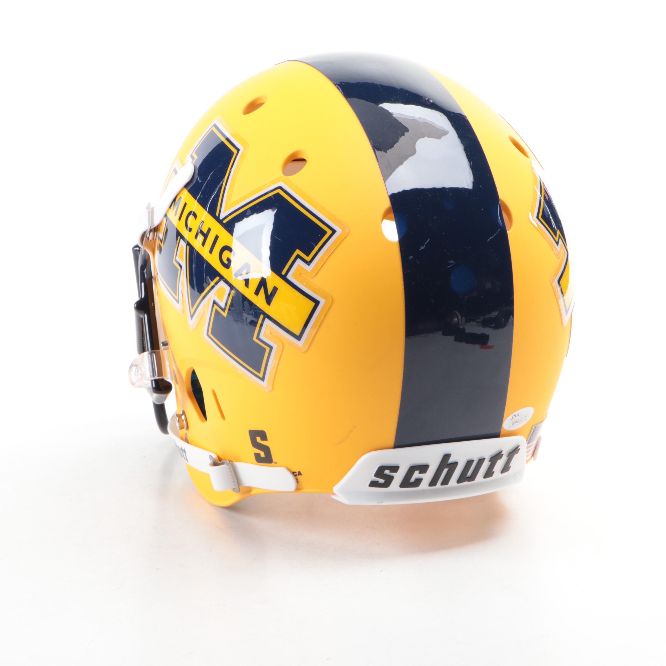Jim Harbaugh Signed University of Michigan Full-Size Football Helmet and More