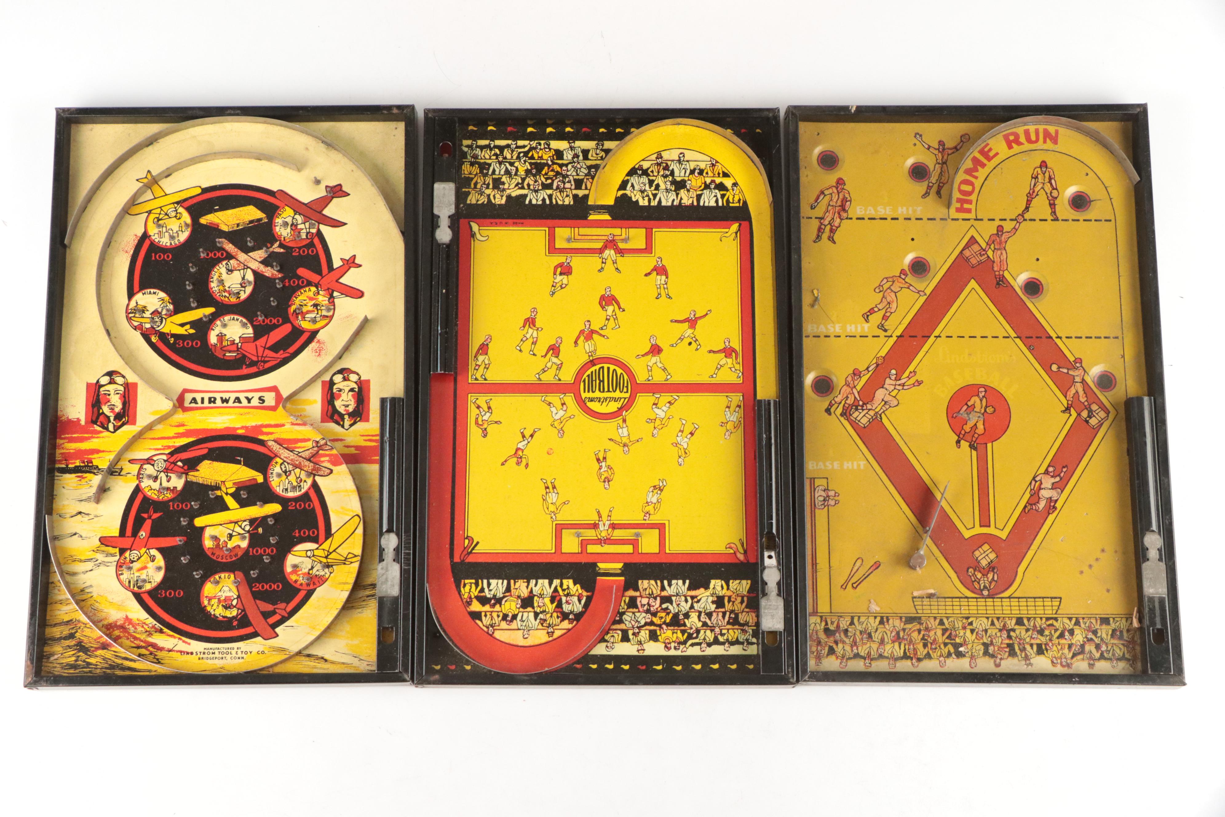 Senior Magic Set, Blue Ribbon "Chest of Games" and More, Mid-20th Century