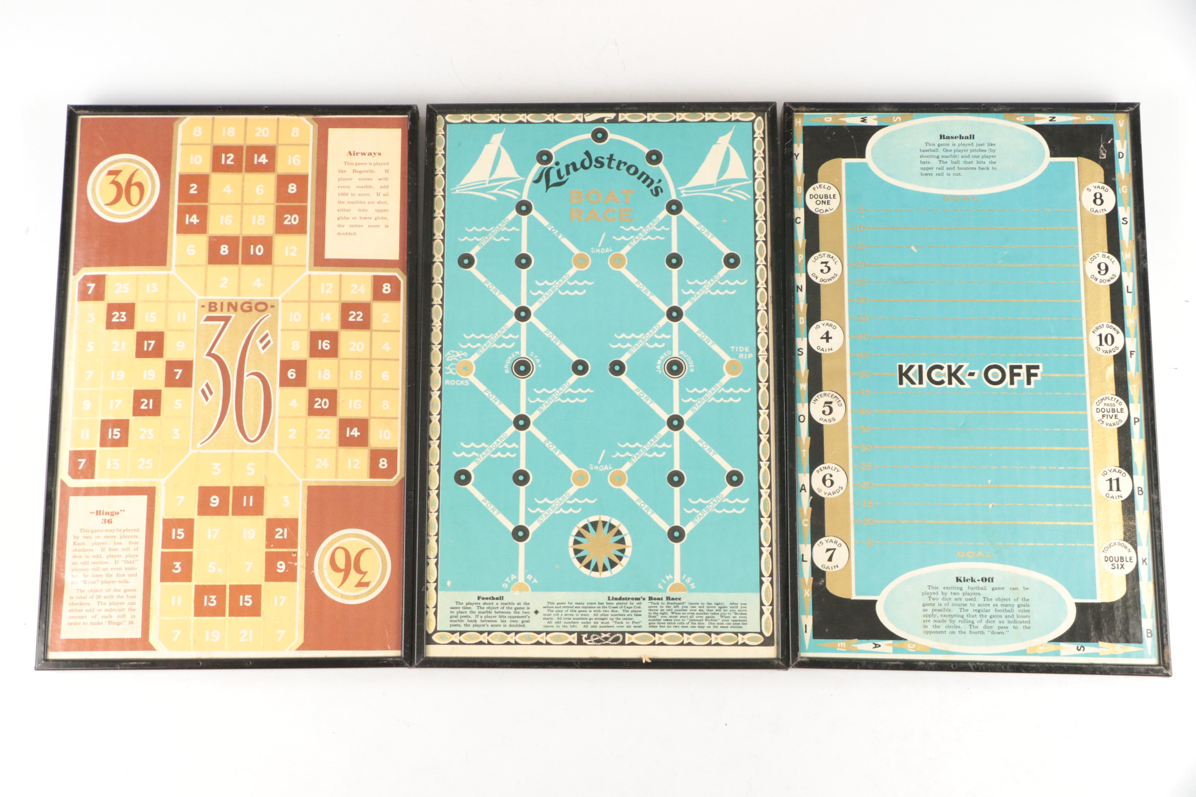 Senior Magic Set, Blue Ribbon "Chest of Games" and More, Mid-20th Century