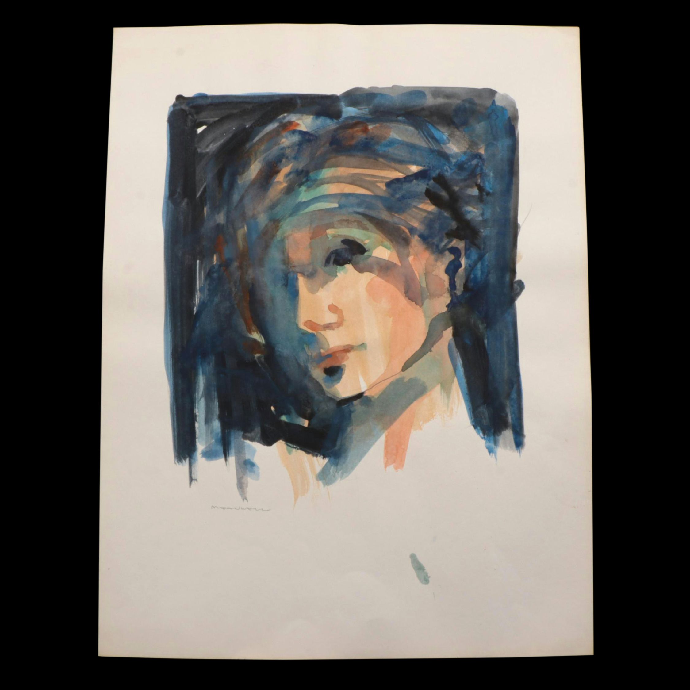 Jack Meanwell Watercolor Portrait Painting