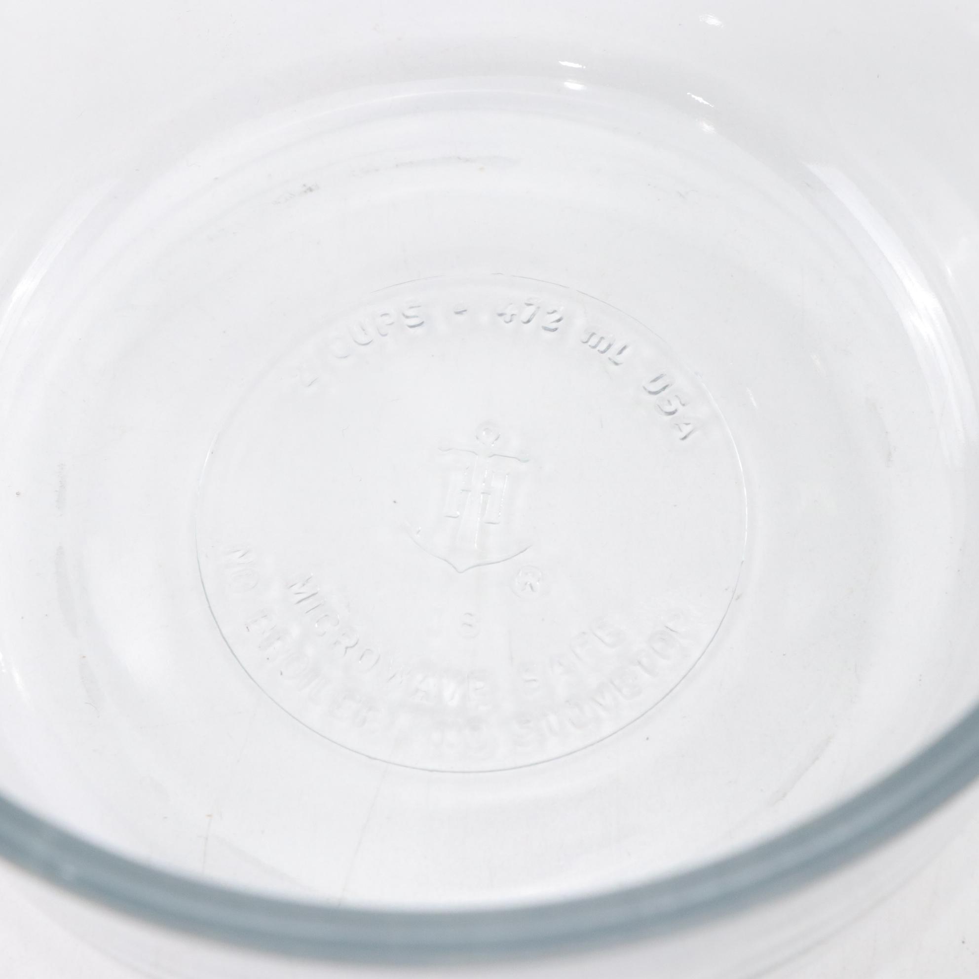 Anchor Hocking and Pyrex Glass Mixing Bowls with BIA Cordon Bleu Ceramic Dishes