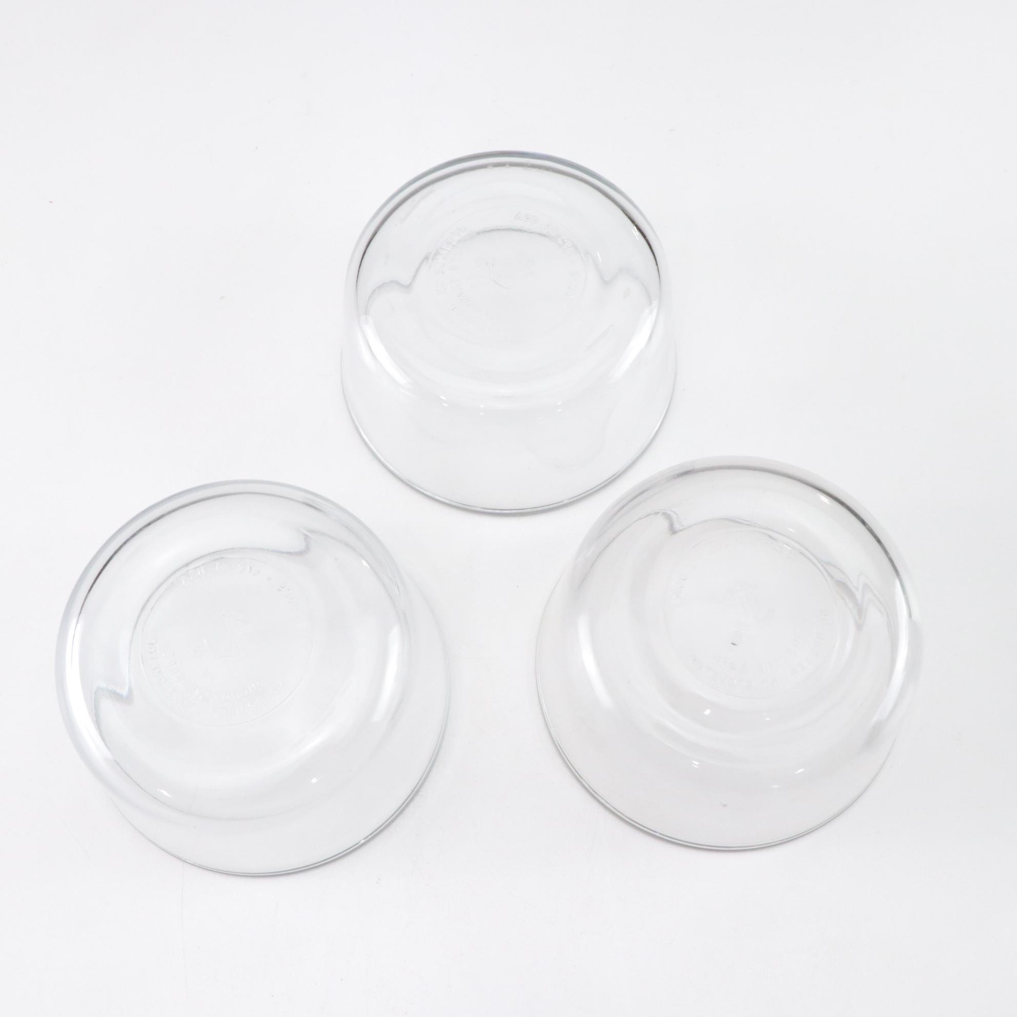 Anchor Hocking and Pyrex Glass Mixing Bowls with BIA Cordon Bleu Ceramic Dishes