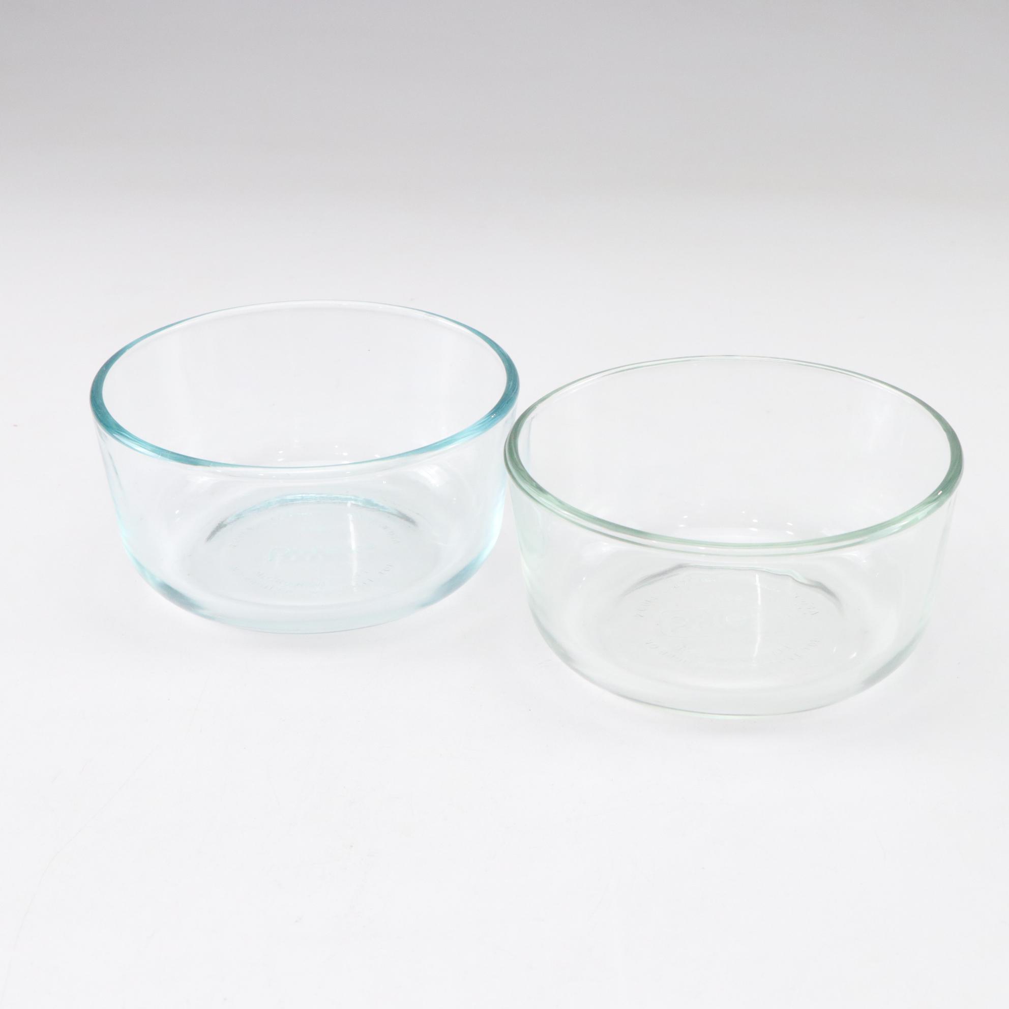 Anchor Hocking and Pyrex Glass Mixing Bowls with BIA Cordon Bleu Ceramic Dishes