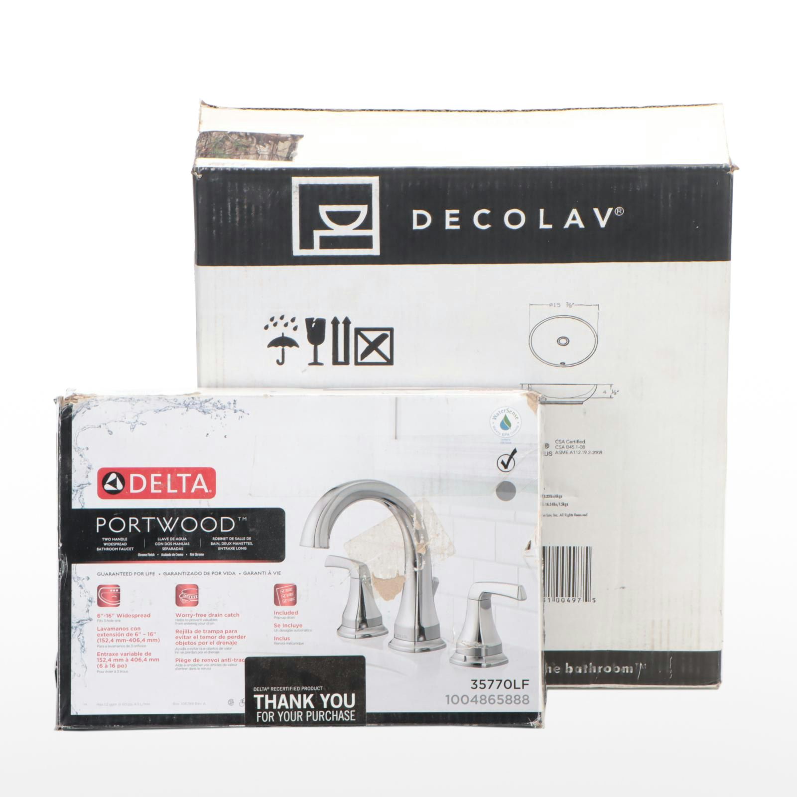 Delta Two Handle Widespread Bathroom Faucet and More