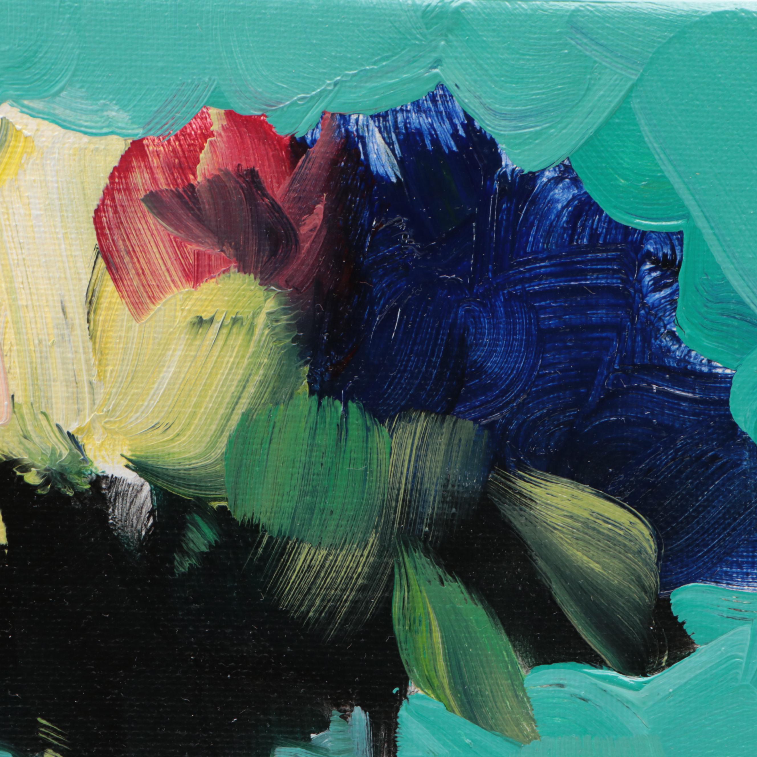 José M. Lima Floral Still Life Oil Painting, 2024