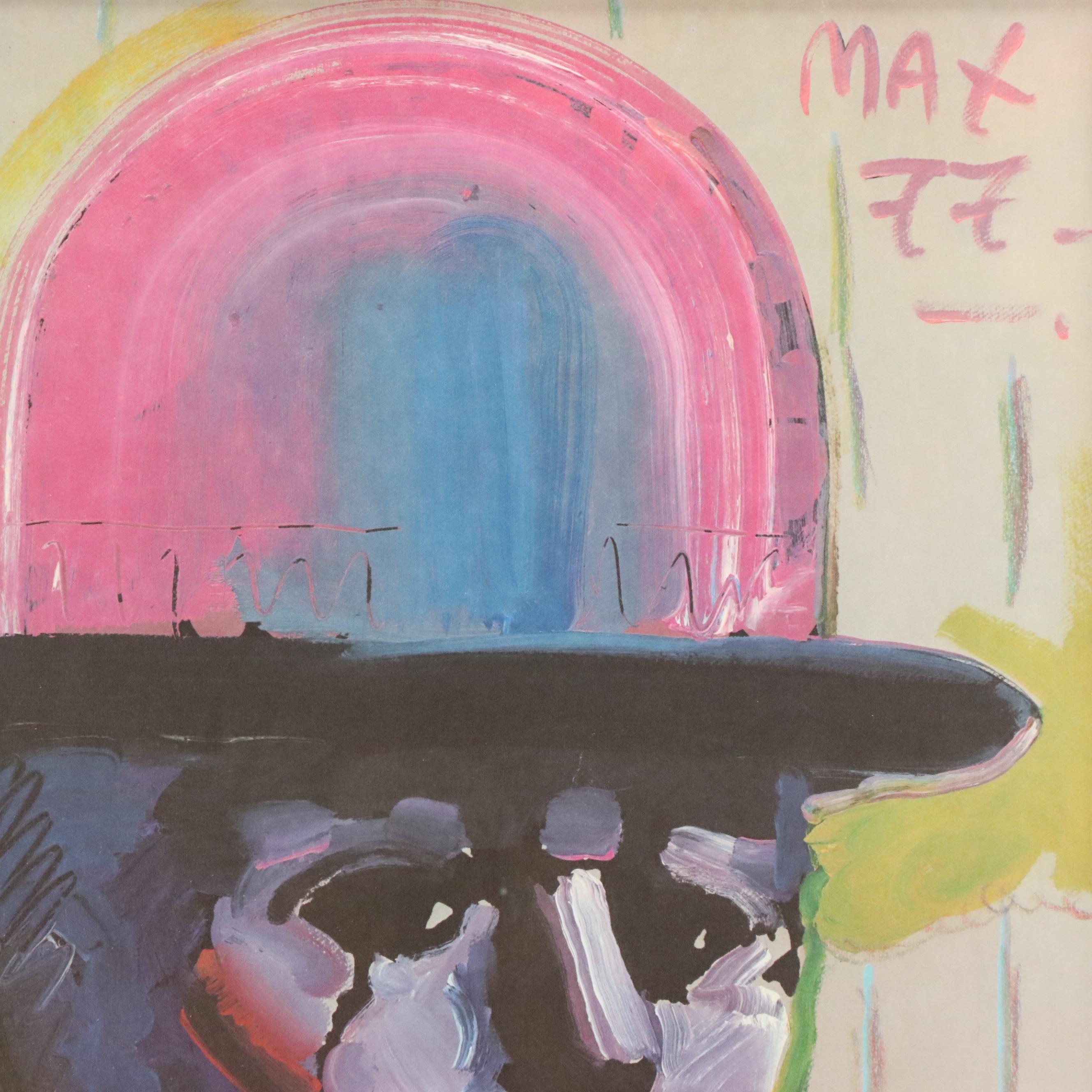 Peter Max Offset Lithograph Poster of Henri de Toulouse-Lautrec