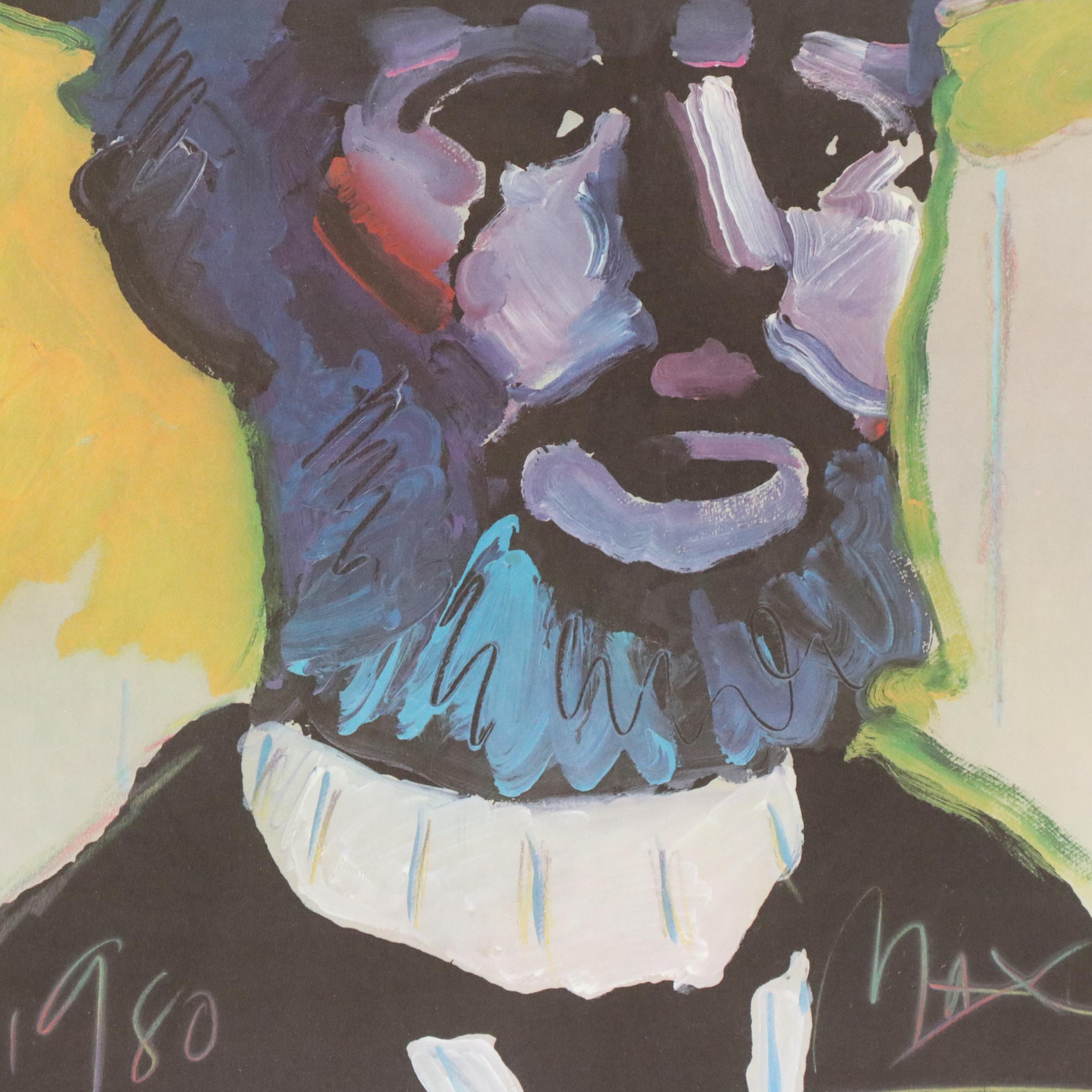 Peter Max Offset Lithograph Poster of Henri de Toulouse-Lautrec