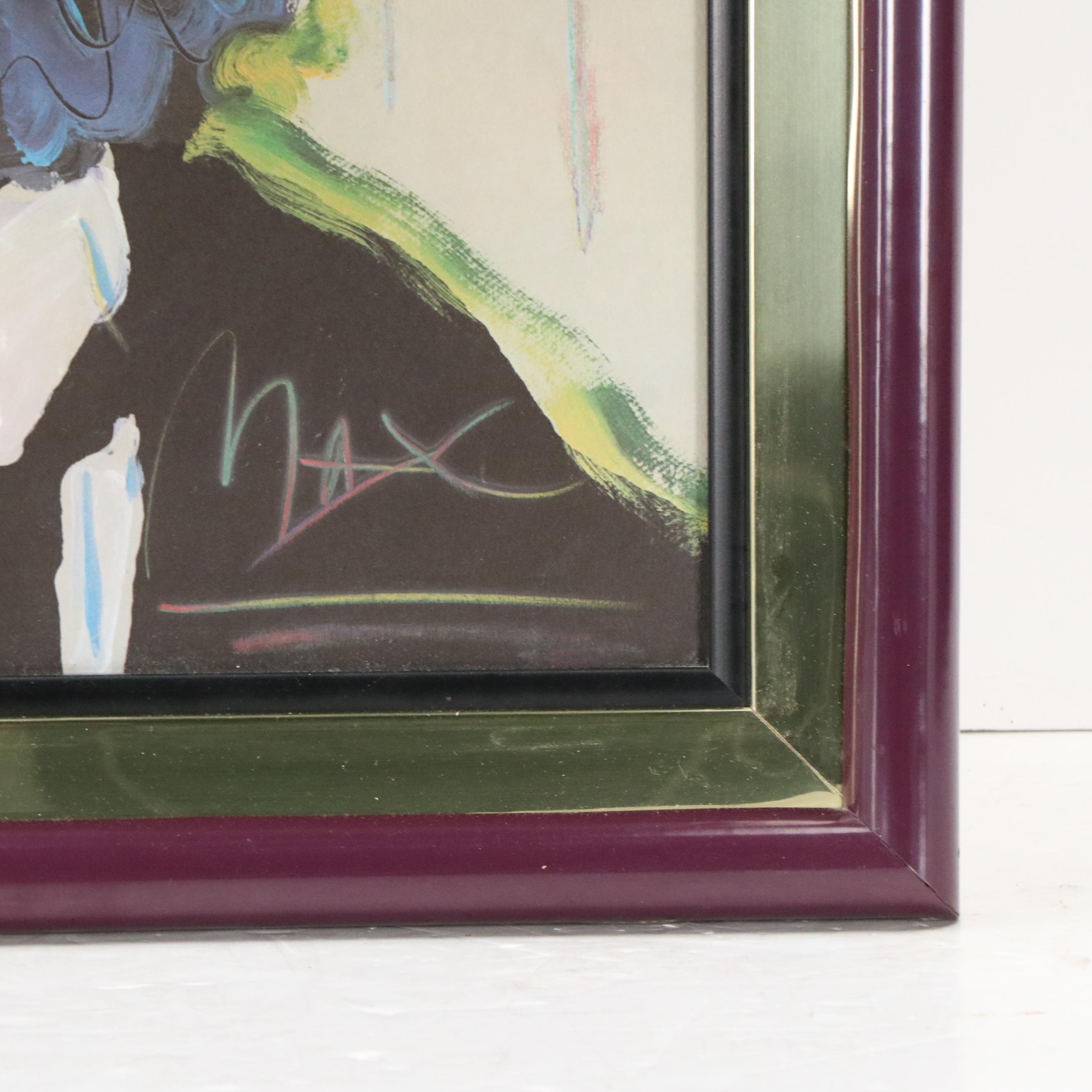 Peter Max Offset Lithograph Poster of Henri de Toulouse-Lautrec