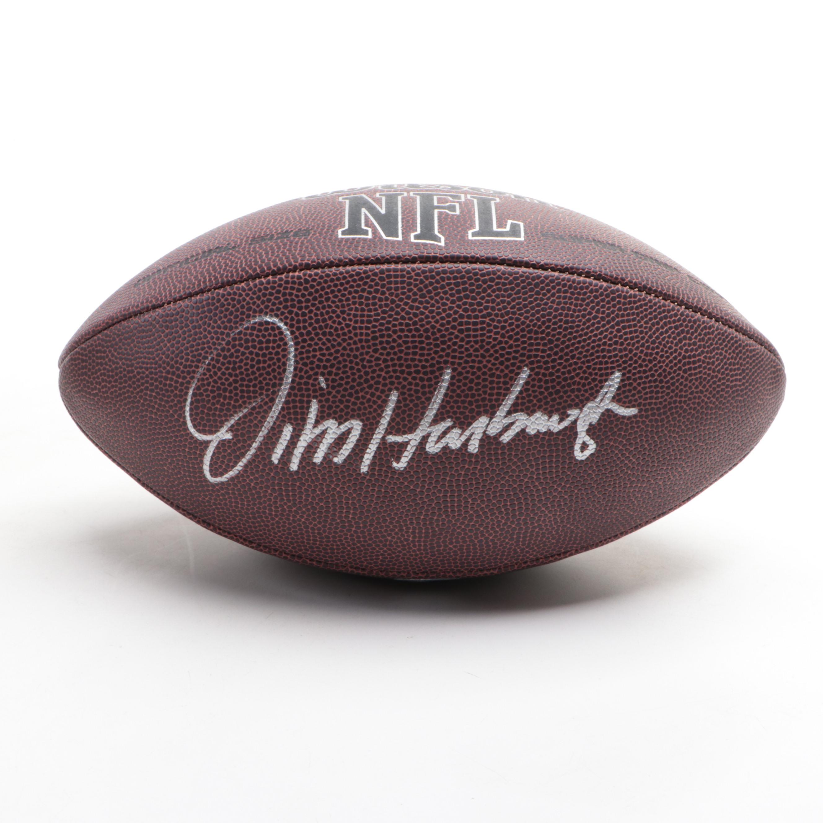 Jim Harbaugh Signed University of Michigan Full-Size Football Helmet and More