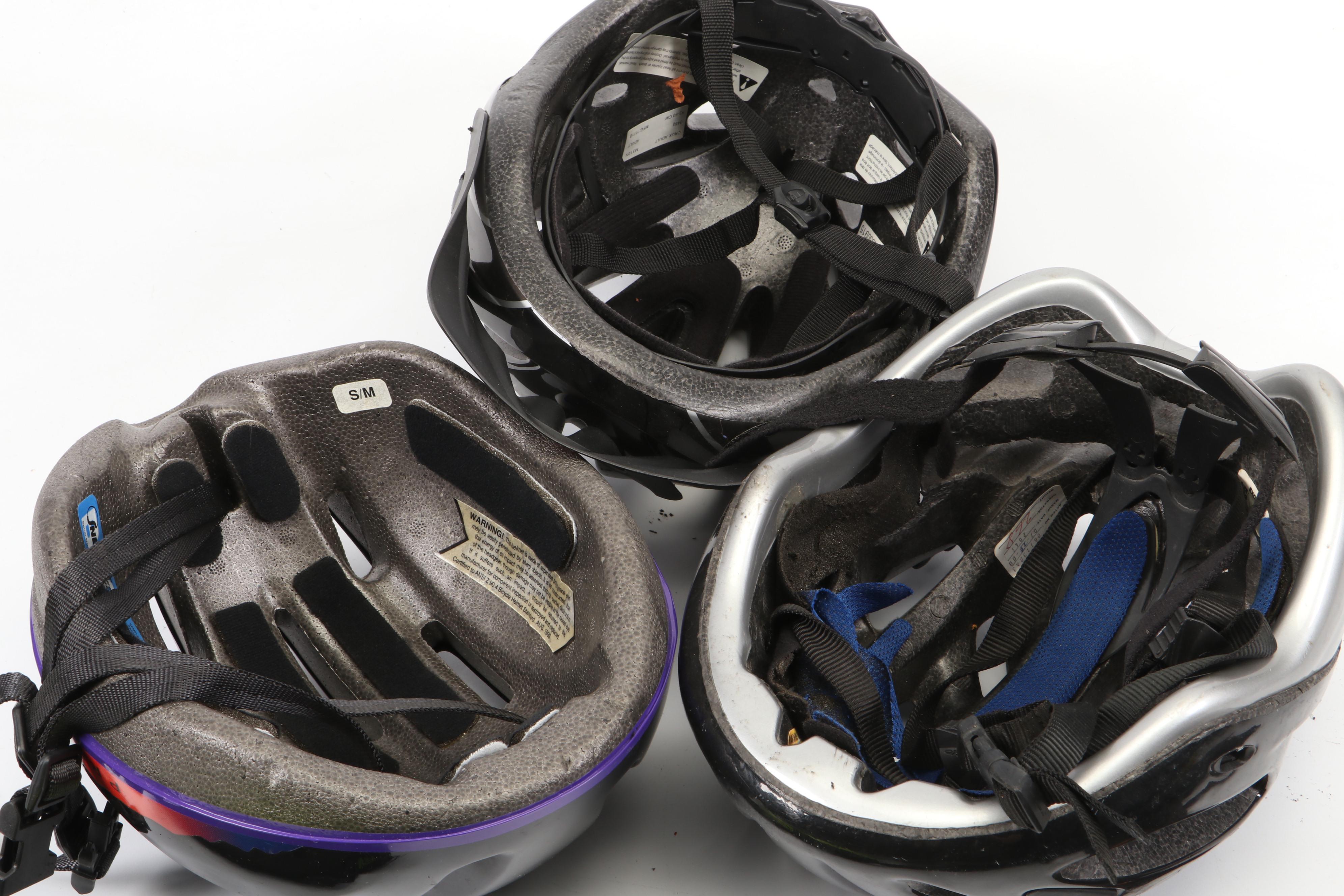 The North Face Hydration Pack with Bike Helmets, Kneepads, Bike Lock and More