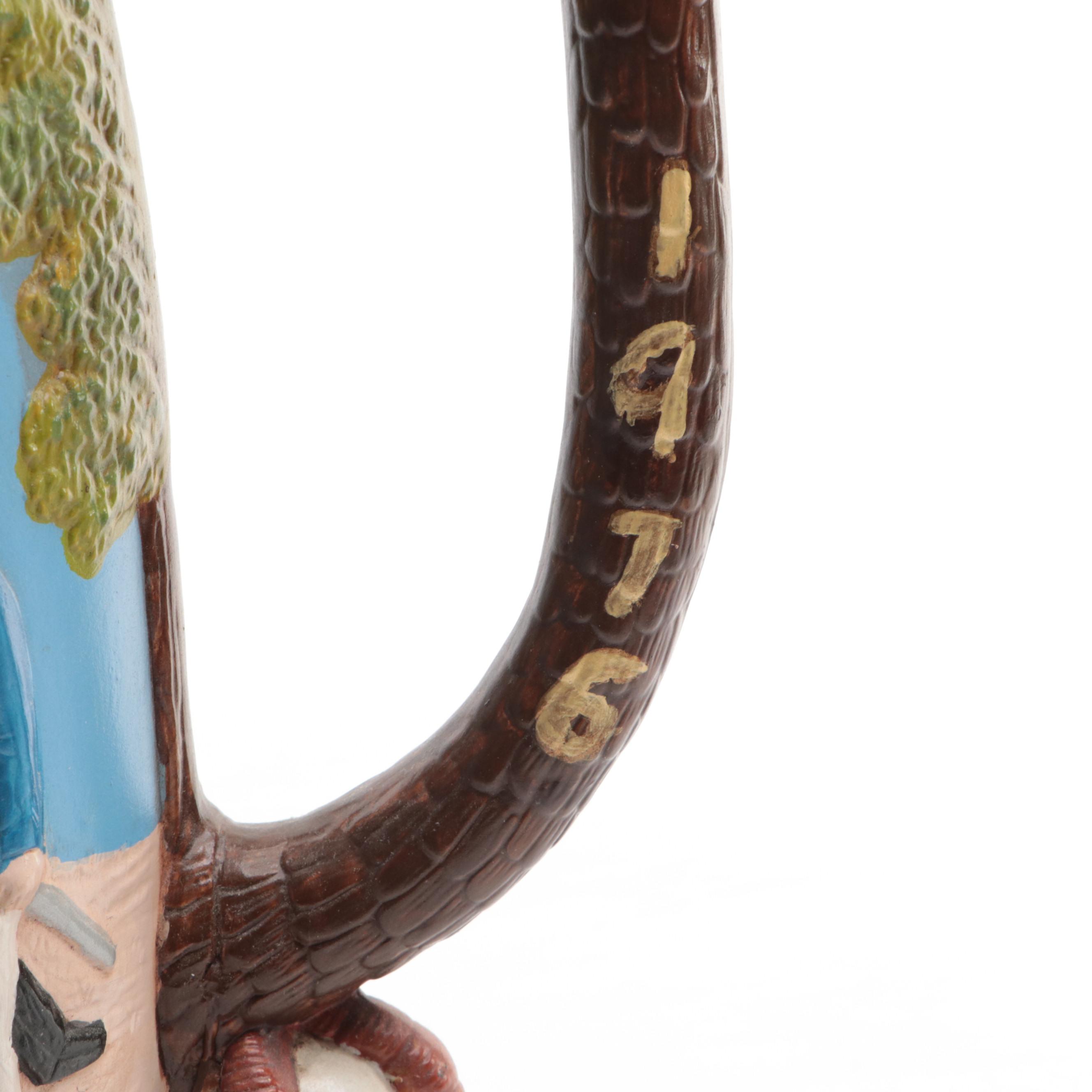 Hand-Painted Revolutionary War Motif Ceramic Oversized Beer Stein